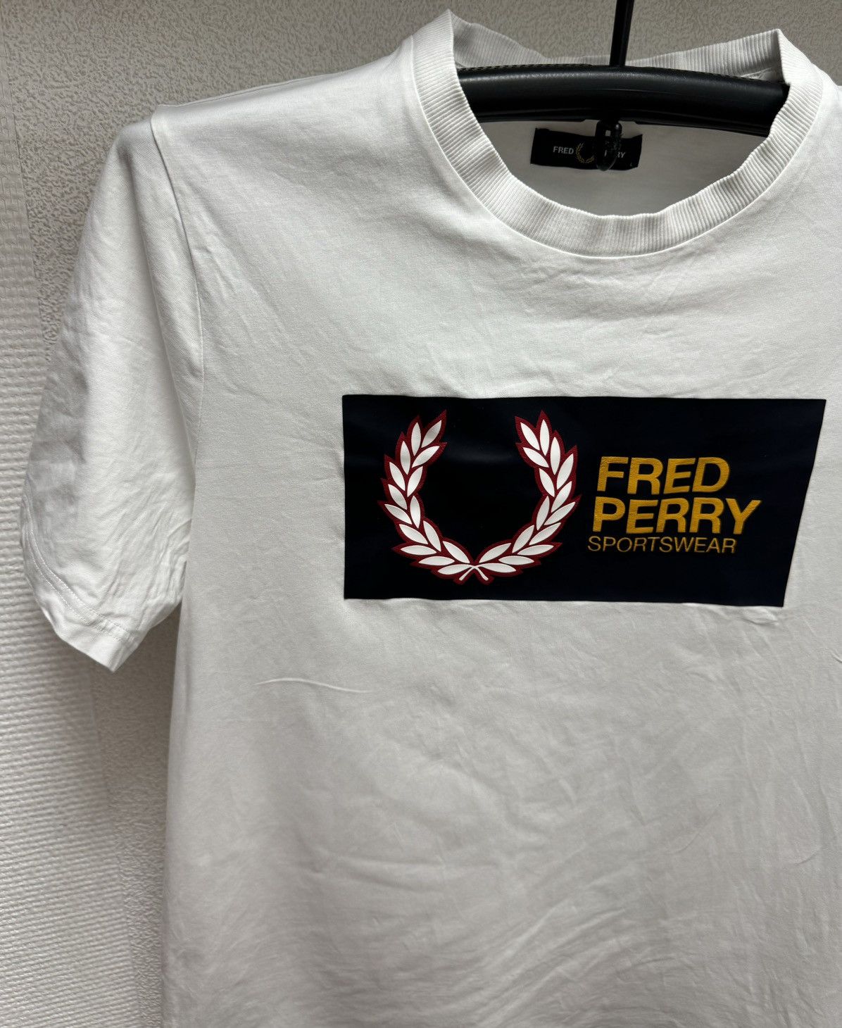 Fred Perry Fred Perry big logo white t-shirt L sz Size US L / EU 52-54 / 3 - 2 Thumbnail