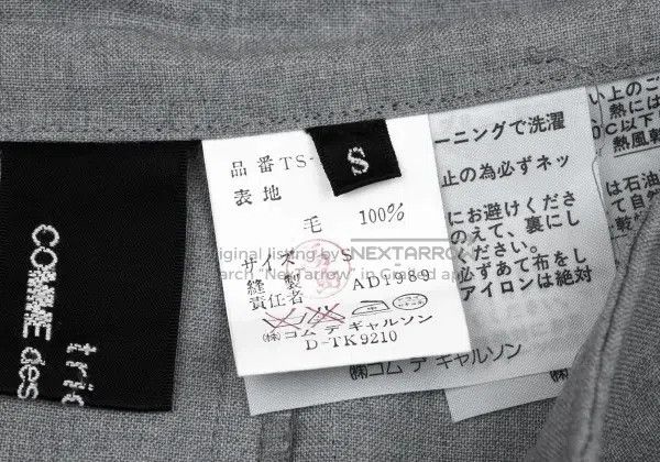 Comme des Garcons Comme Des Garcons size S Gray vintage pleated half-skirt Size 23" - 9 Thumbnail
