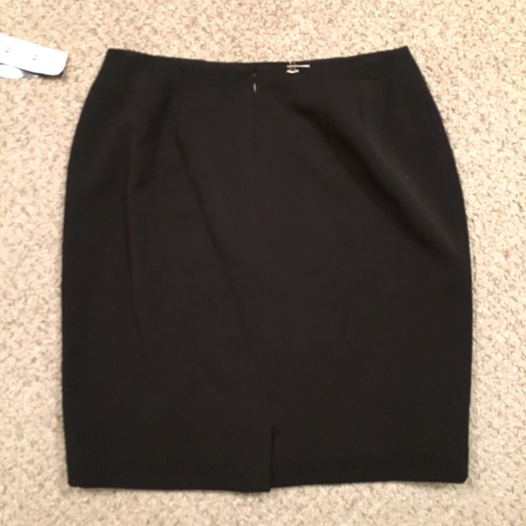 Vintage B. Moss Skirt Knee Length Black Size 6 Stretch Lined Pencil Women's Business Size 28" / US 6 / IT 42 - 6 Thumbnail