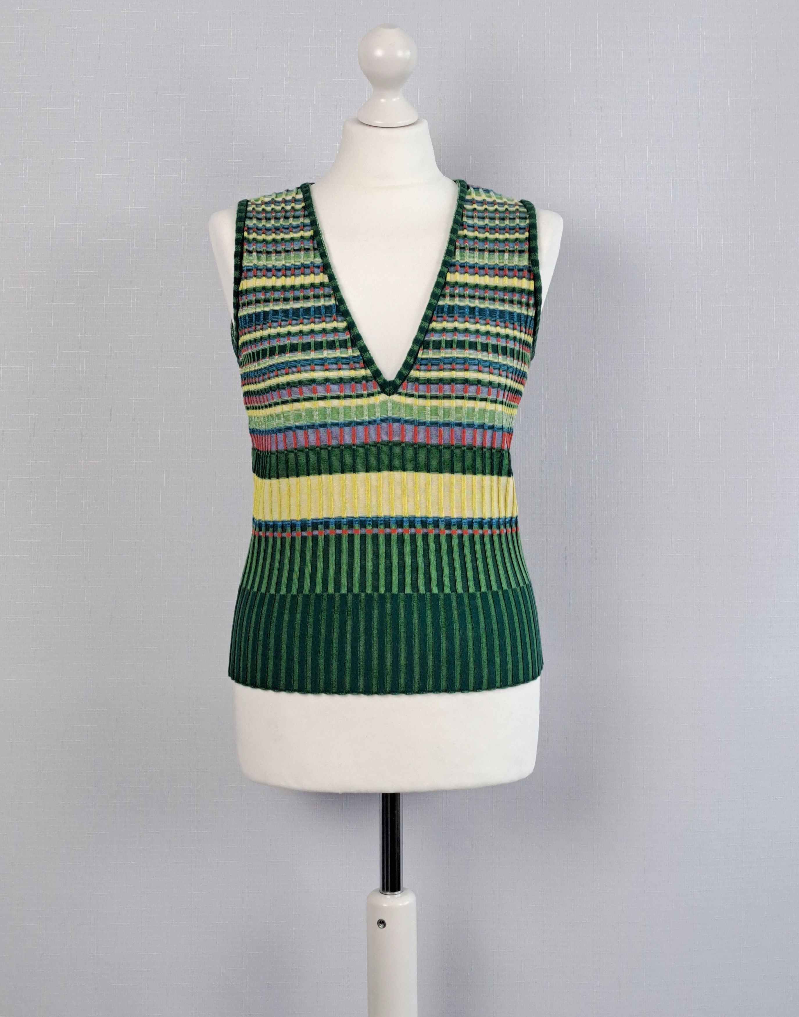 Ivko multicolor striped top. Size 38