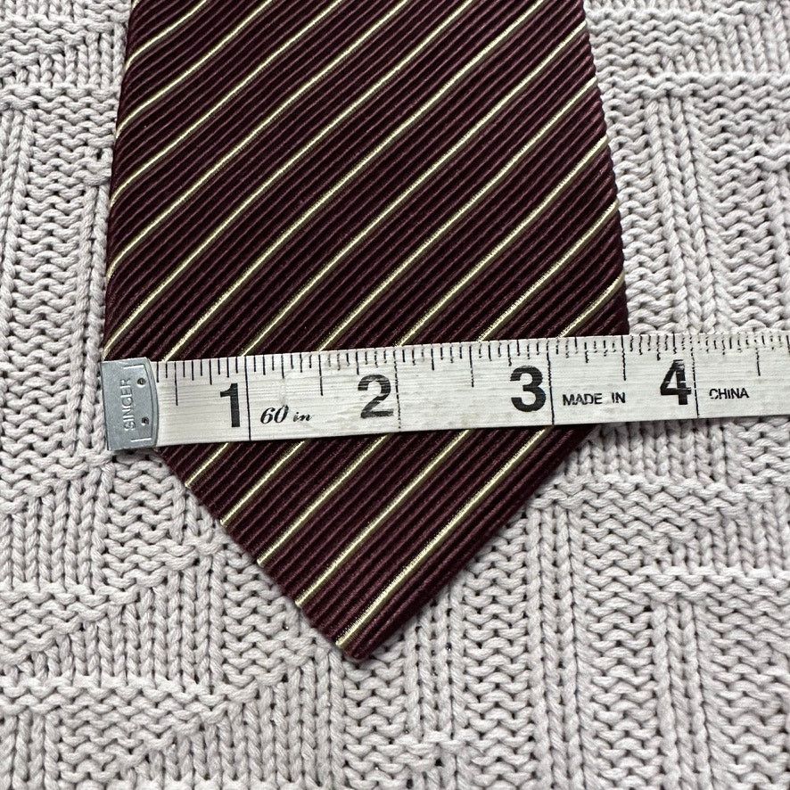Luciano Barbera Luciano Barbera brown textured striped cotton silk tie Size ONE SIZE - 6 Thumbnail