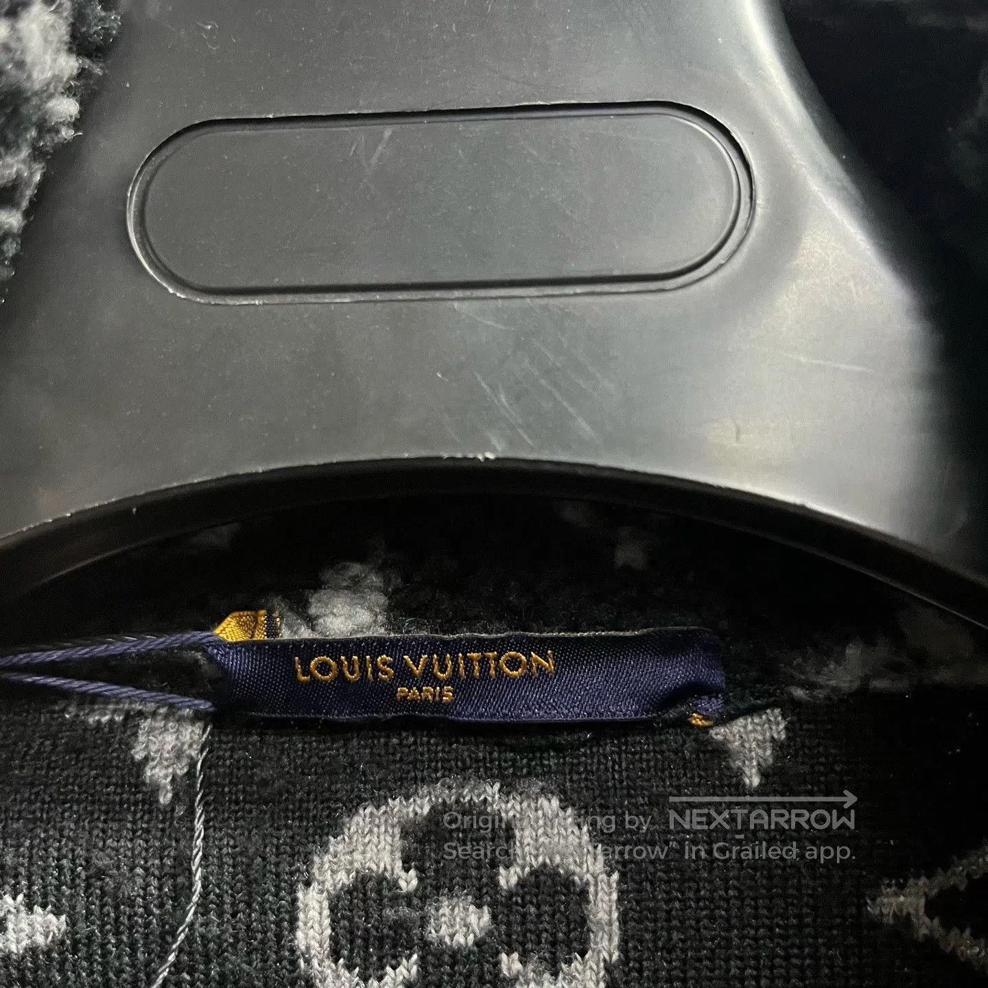 Louis Vuitton Louis Vuitton Black Jacquard Fleece Coat. Size XS / US 0-2 / IT 36-38 - 3 Thumbnail