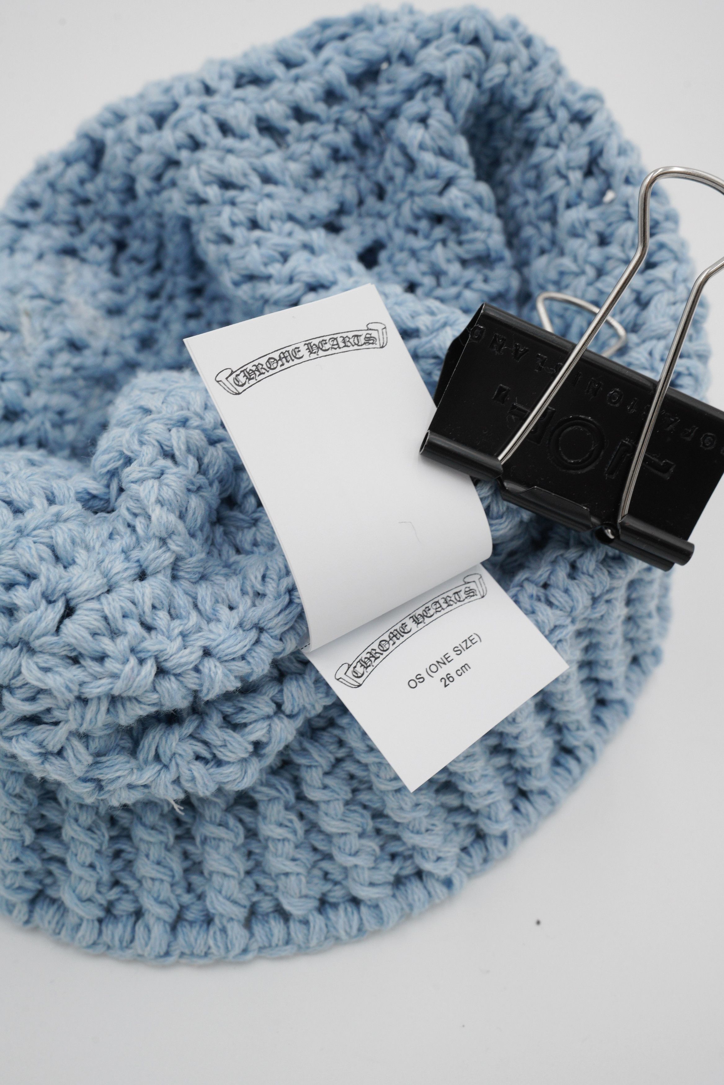 Chrome Hearts Chrome Hearts Hand Woven Star Patch Beanie - Blue Size ONE SIZE - 7 Thumbnail