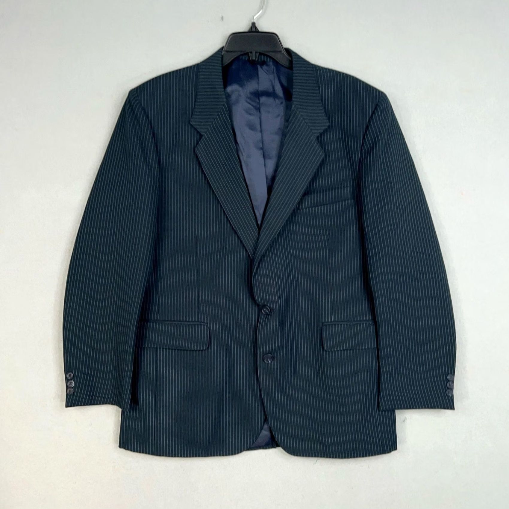 Levi's VINTAGE Levi's Blazer Mens 44R Pinstripe Action Suit Sta Prest Jacket 80s Size 44R - 2 Thumbnail