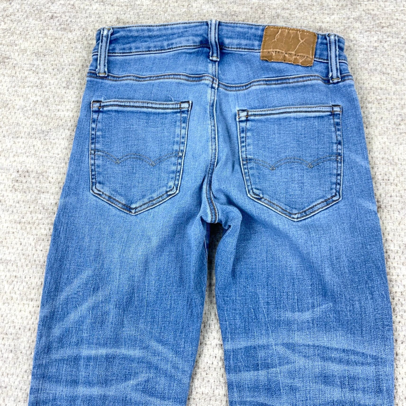 American Eagle Outfitters American Eagle Outfitters Jeans Men Slim Straight 29x30 Medium Wash Stretch Pockets Blue Classic Size US 29 - 4 Thumbnail