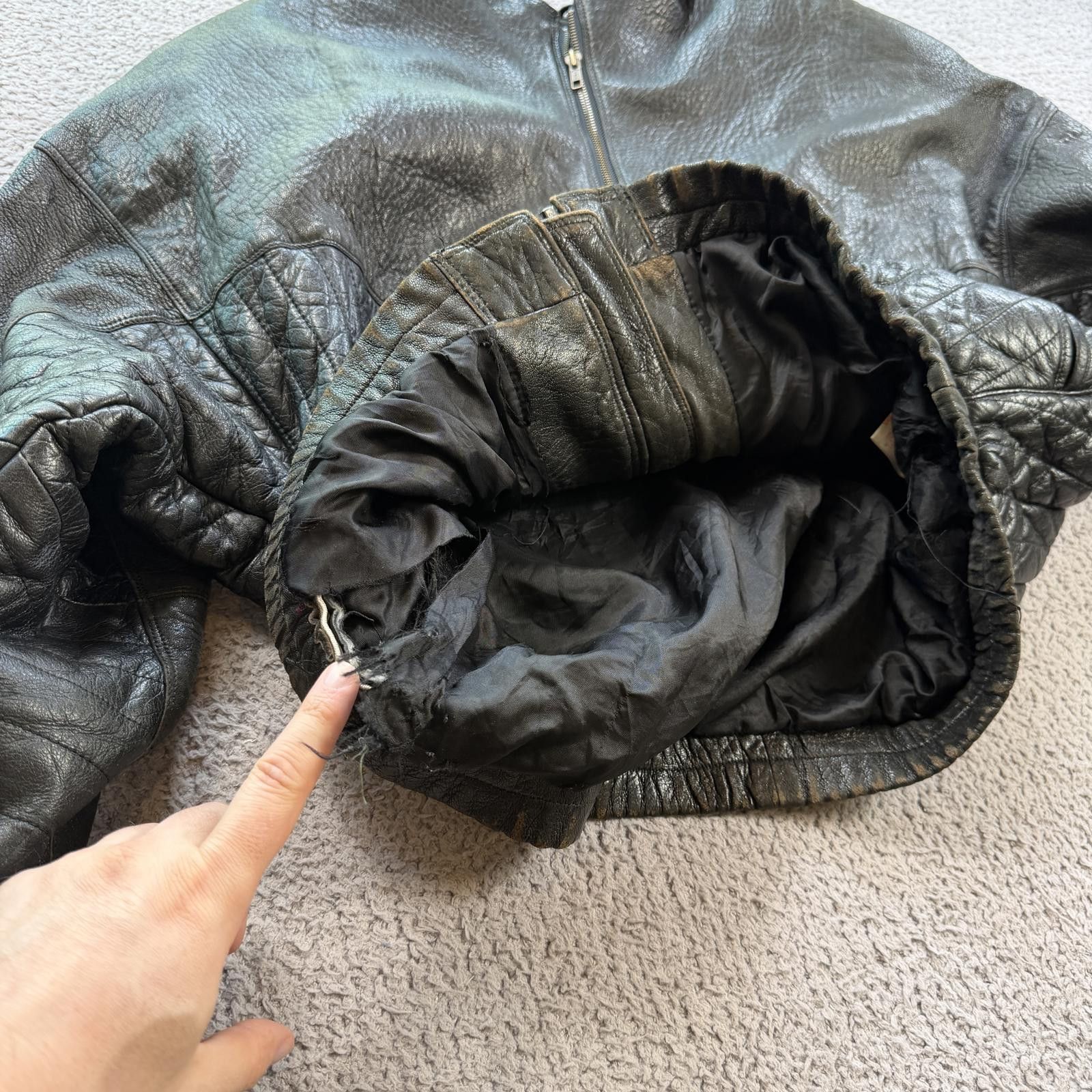 Marc Buchanan Vintage Pelle Pelle Marc Buchanan Leather Jacket Cropped Size US XL / EU 56 / 4 - 9 Thumbnail