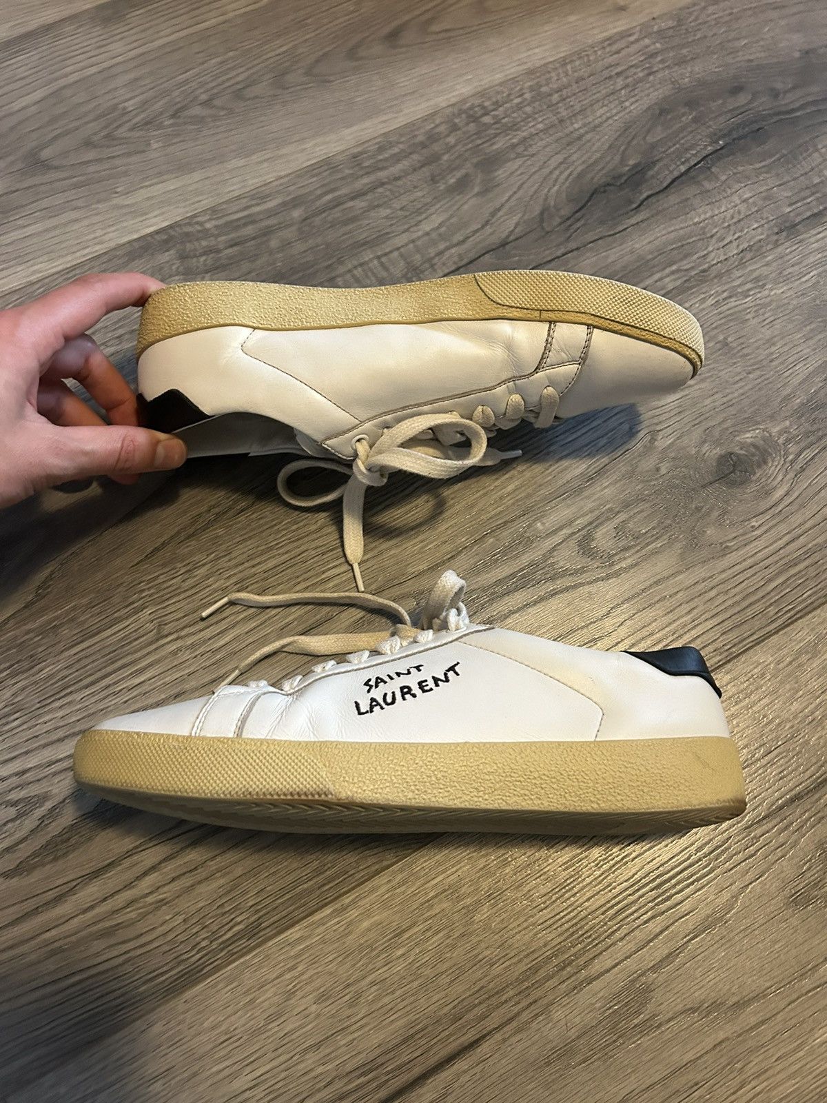 Saint Laurent Paris Saint Laurent Court Classic Leather Sneakers 