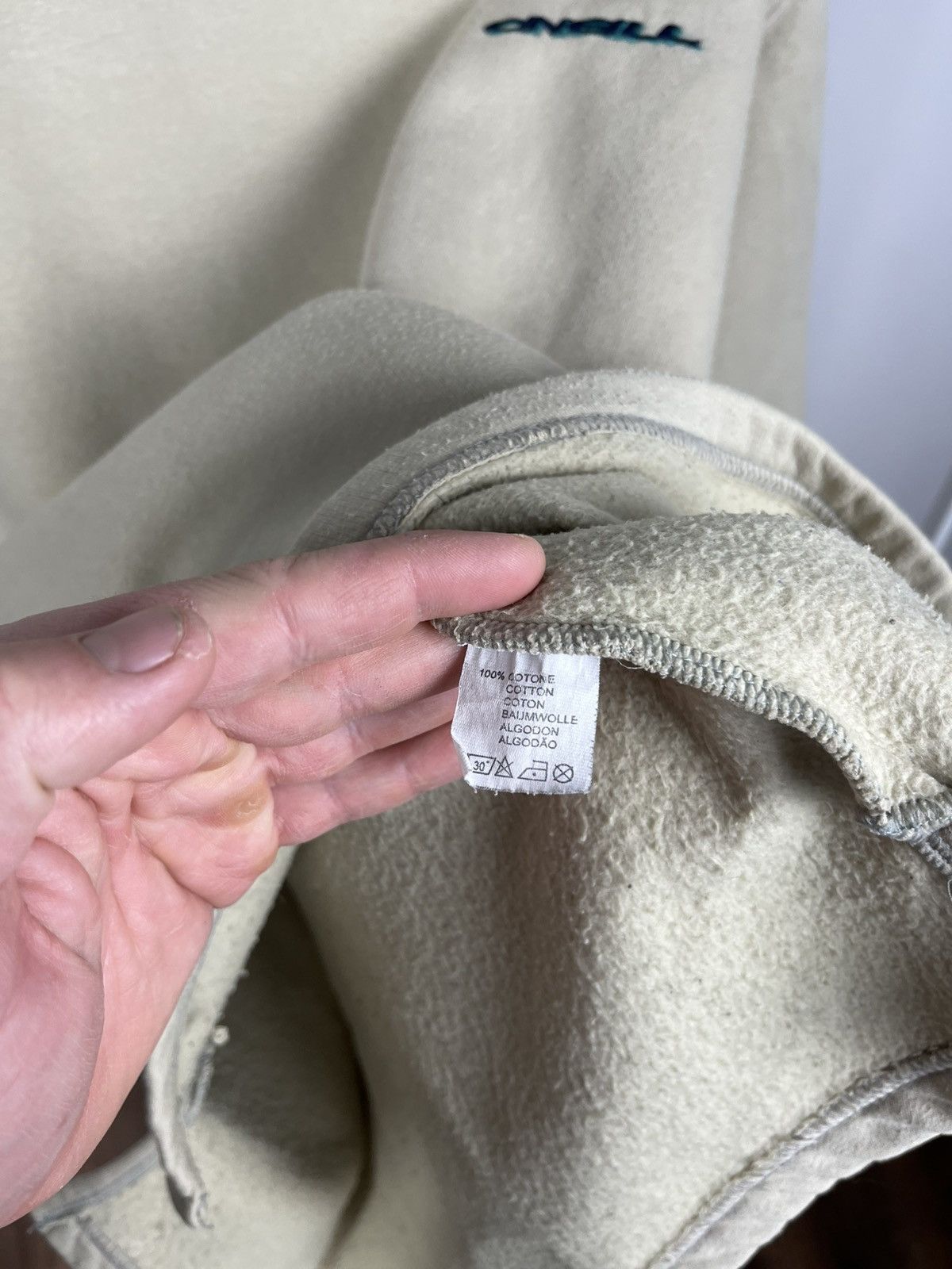 O'Neill Vintage O’Neill Beige Crewneck Sweatshirt Embroidered Logo L Size US L / EU 52-54 / 3 - 11 Thumbnail