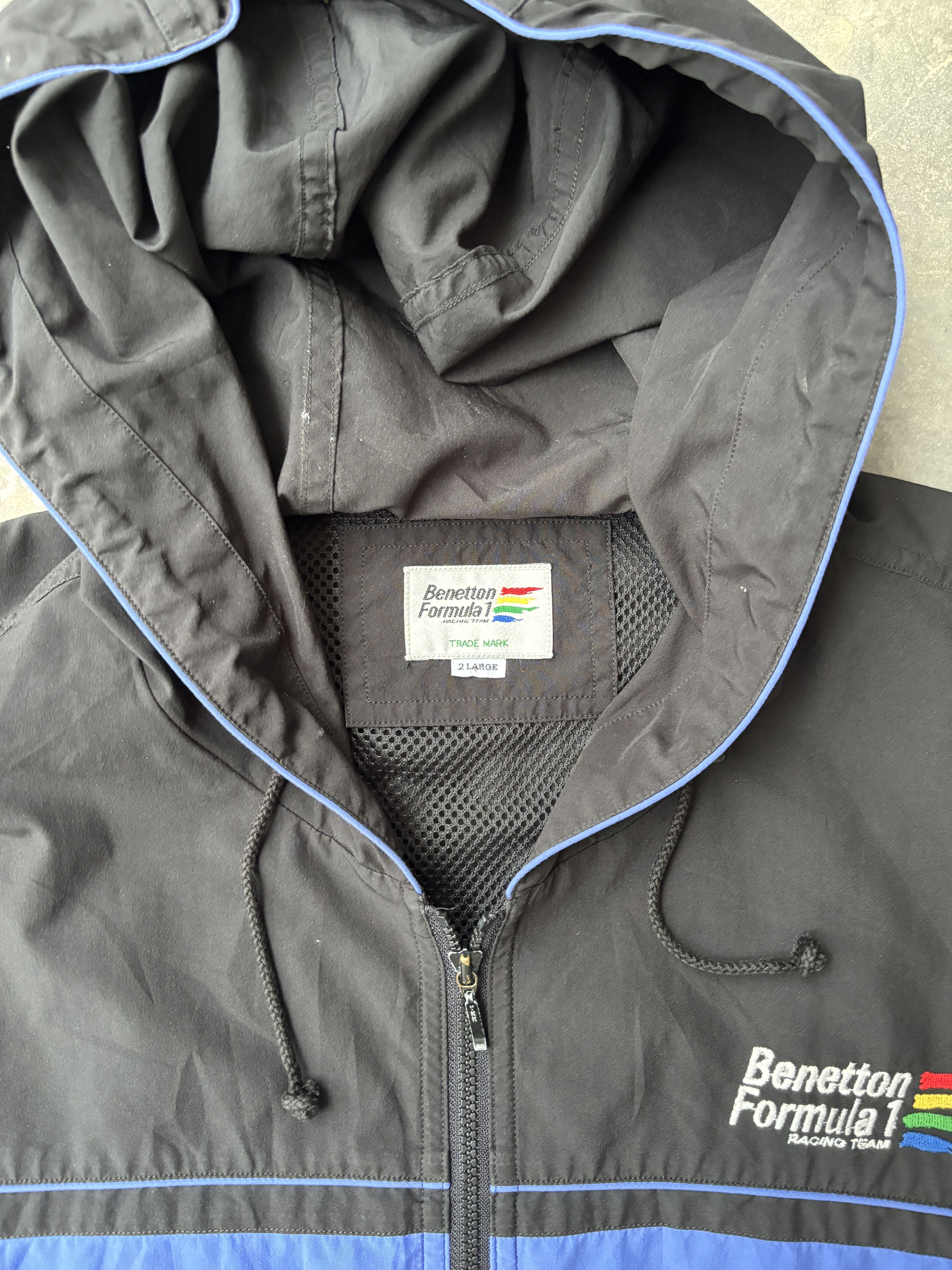 Benetton Benetton Formula 1 Racing Team Rare Vintage Hoodie Jacket Size US L / EU 52-54 / 3 - 4 Thumbnail