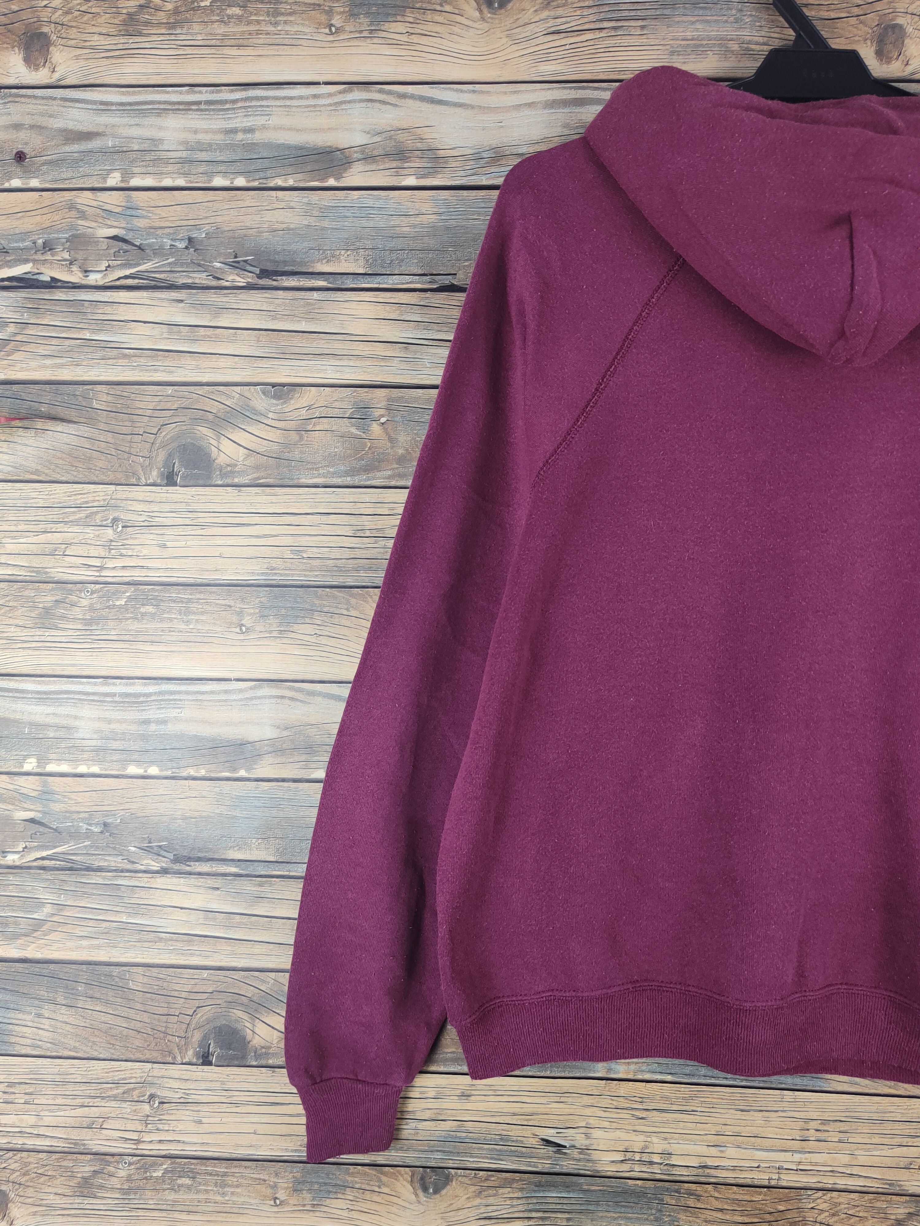 Lee × Vintage DL Lee Maroon Hoodie Sweatshirts #2521 Size US L / EU 52-54 / 3 - 9 Thumbnail