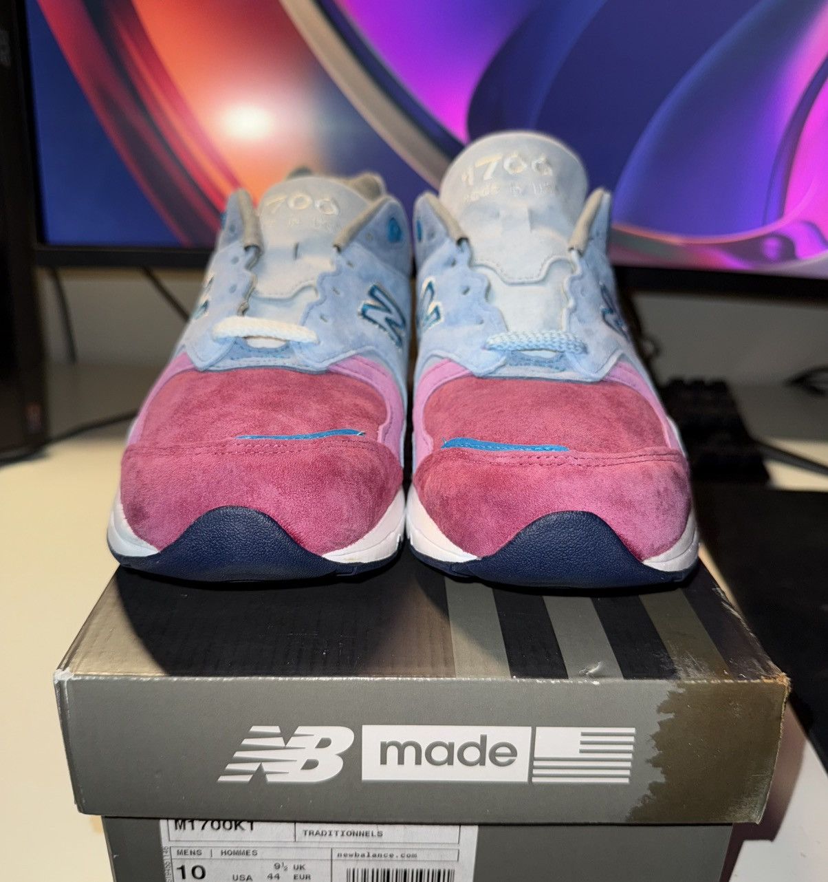 Kith × New Balance Kith New Balance 1700 Pink Toe Size US 10 / EU 43 - 3 Thumbnail