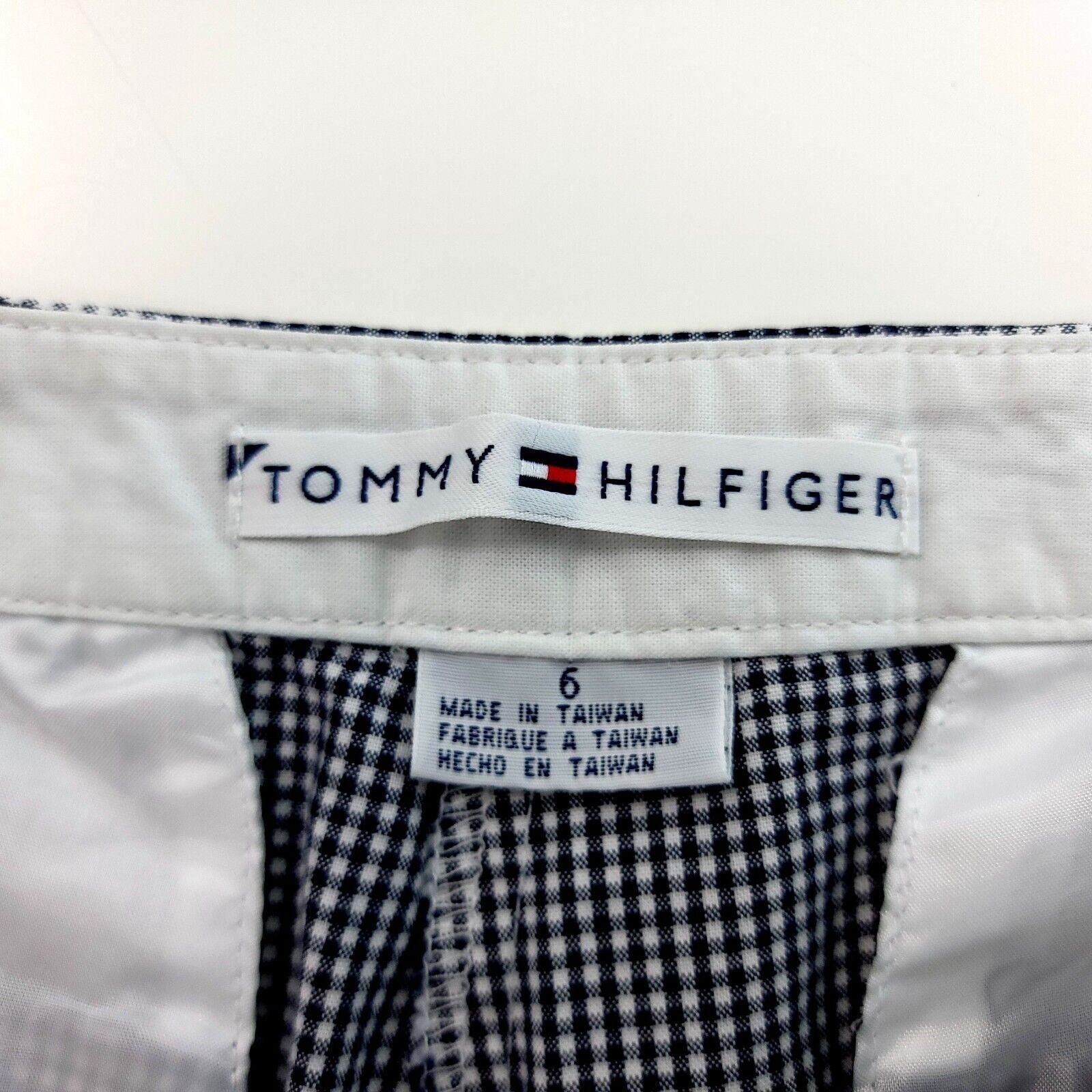 Tommy Hilfiger Tommy Hilfiger Blue White Plaid Size 6 Cotton Shorts Mid Ris Size US 30 / EU 46 - 4 Thumbnail