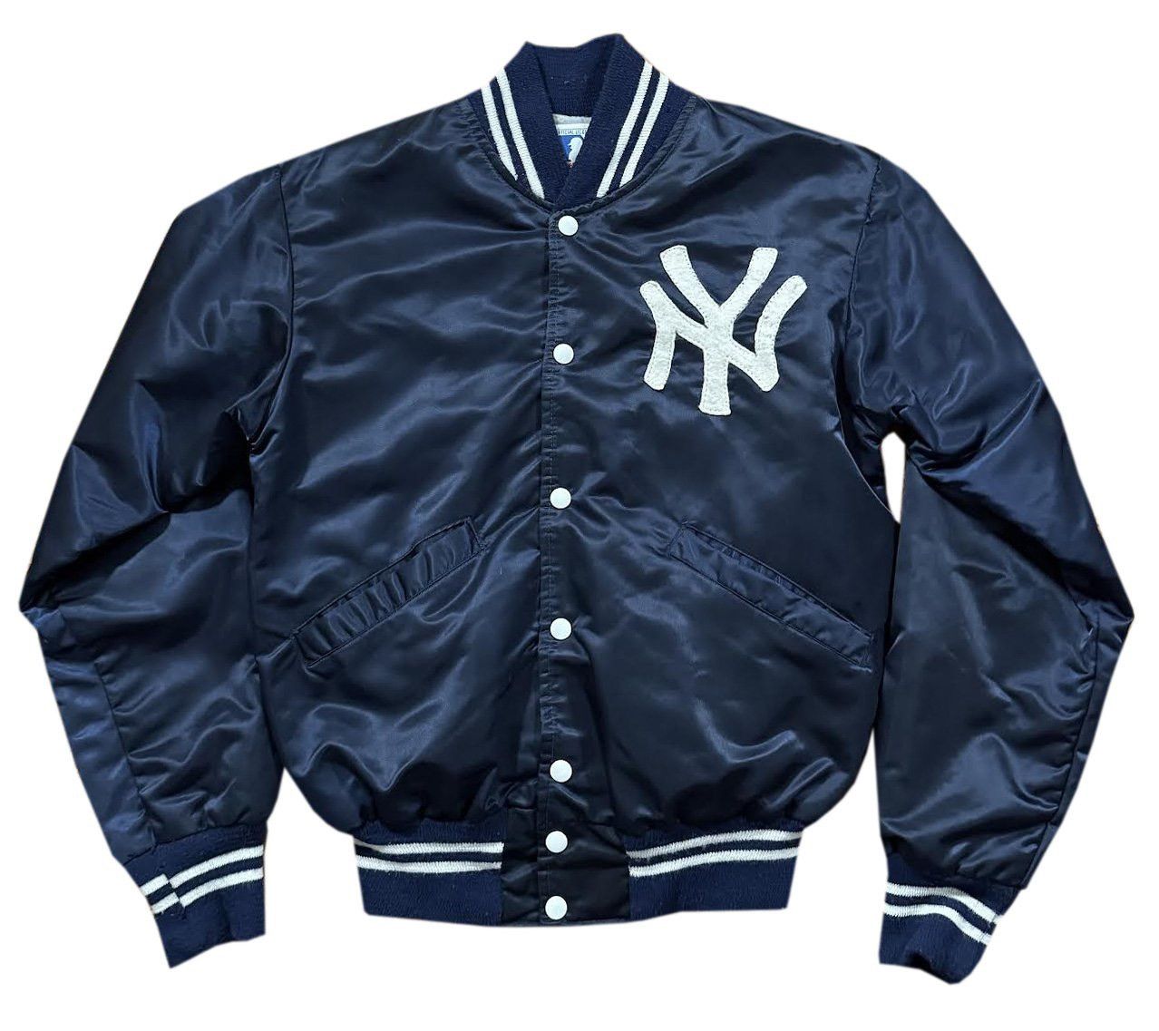 New York Yankees ジャケット Lサイズ ネイビー　1980年代物 70s 70年代 80s 80年代 ニューヨークヤンキース メジャーリーグ