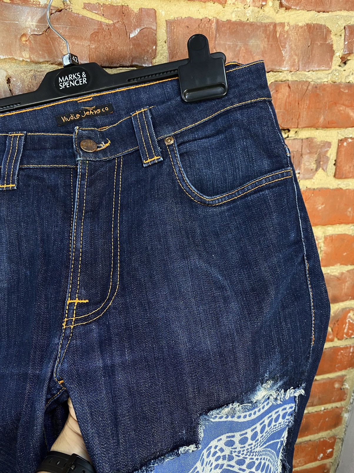 Nudie Jeans Nudie Thin Finn Organic Custom Jeans Size US 33 - 8 Thumbnail