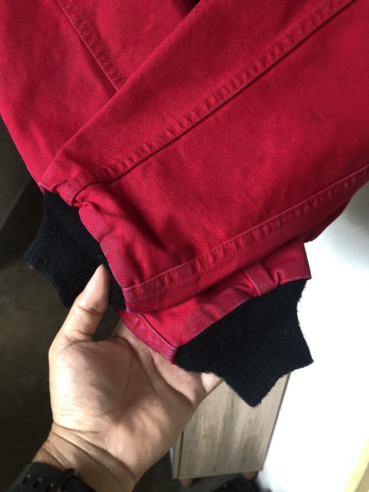 Carhartt Rare❗️Vintage 90s Carhartt 100 Years Red Bomber Jacket Size US L / EU 52-54 / 3 - 14 Thumbnail