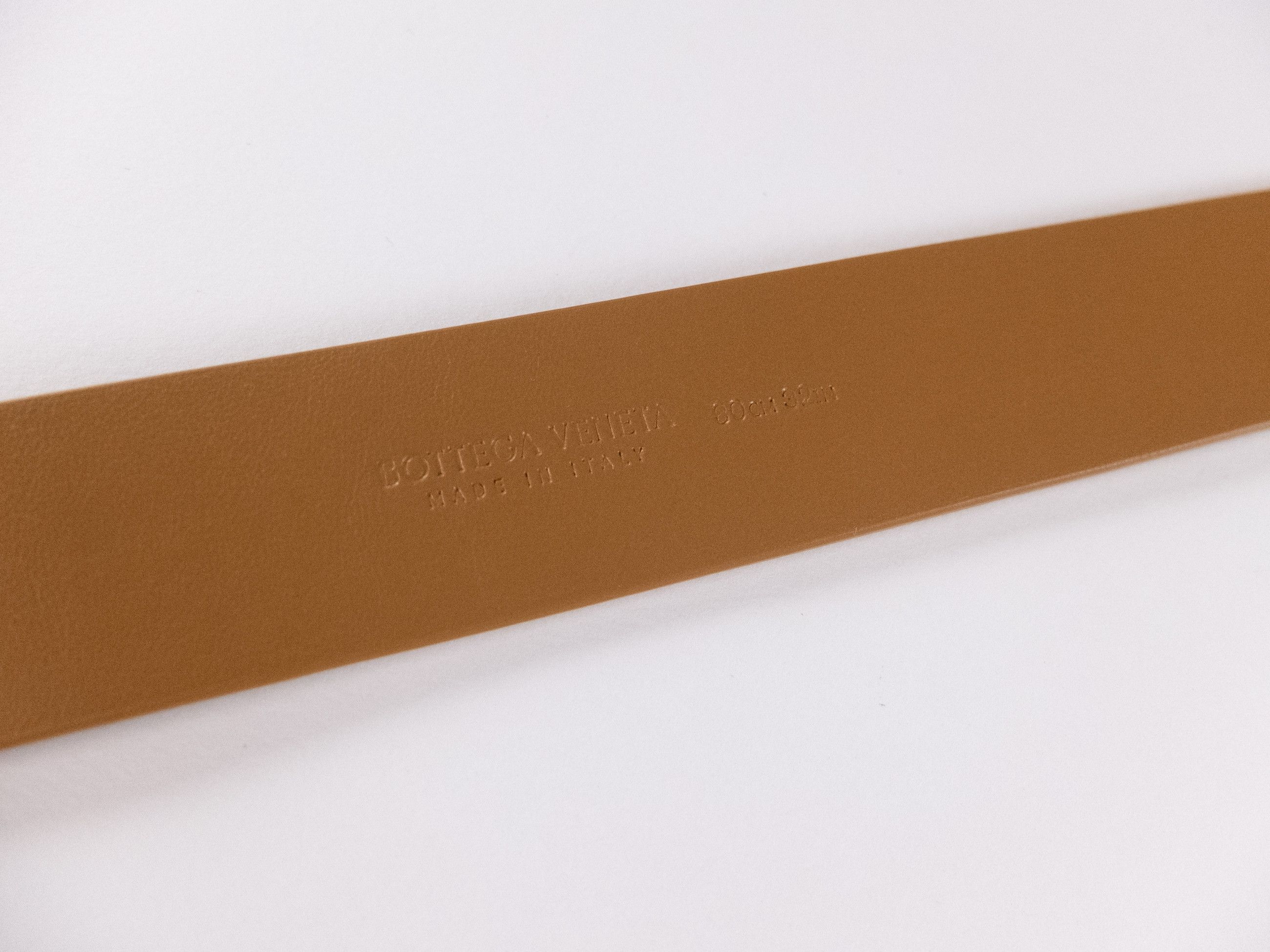 Bottega Veneta BOTTEGA VENETA Twist camel brown leather belt 80 Size ONE SIZE - 10 Thumbnail
