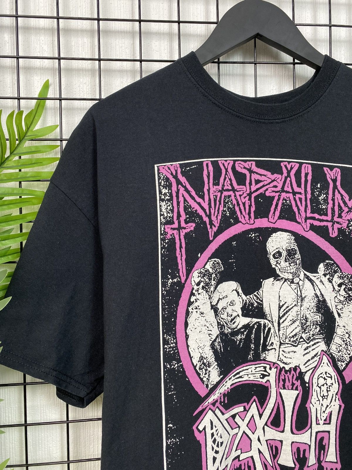Band Tees Napalm Death Tee T shirt Men Oversized L big logo album Size US XXL / EU 58 / 5 - 7 Thumbnail