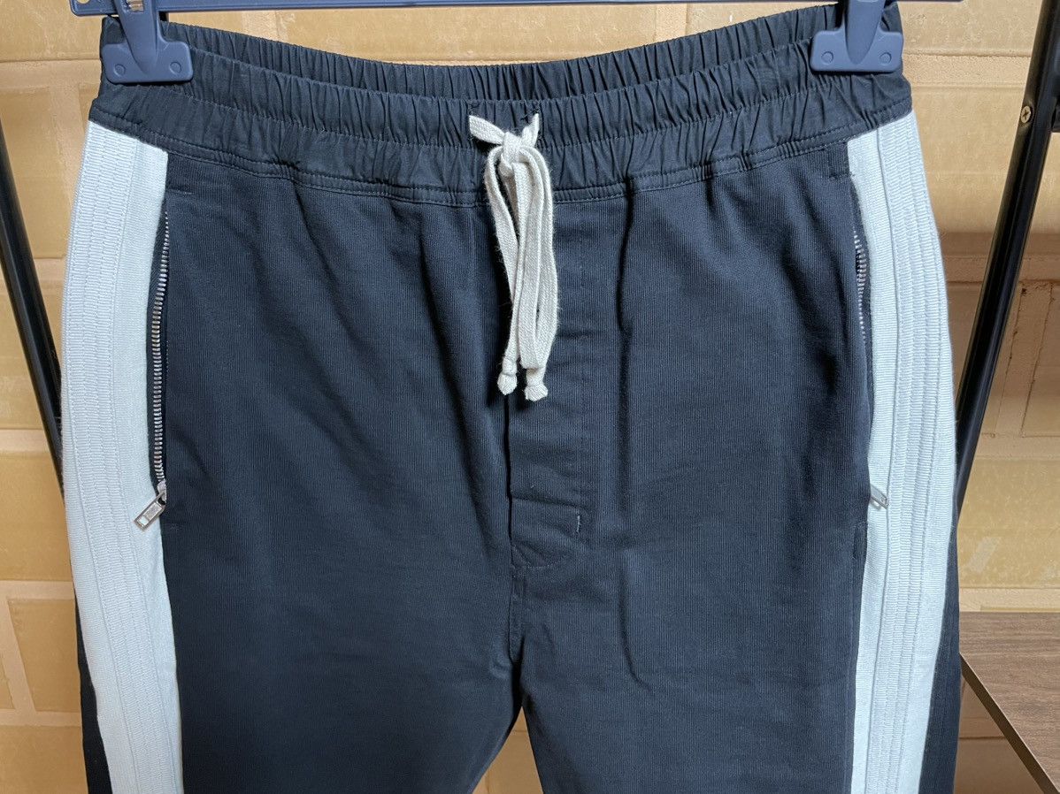 Rick Owens FW19 Oyster Black Side Stripe Track Pants 46