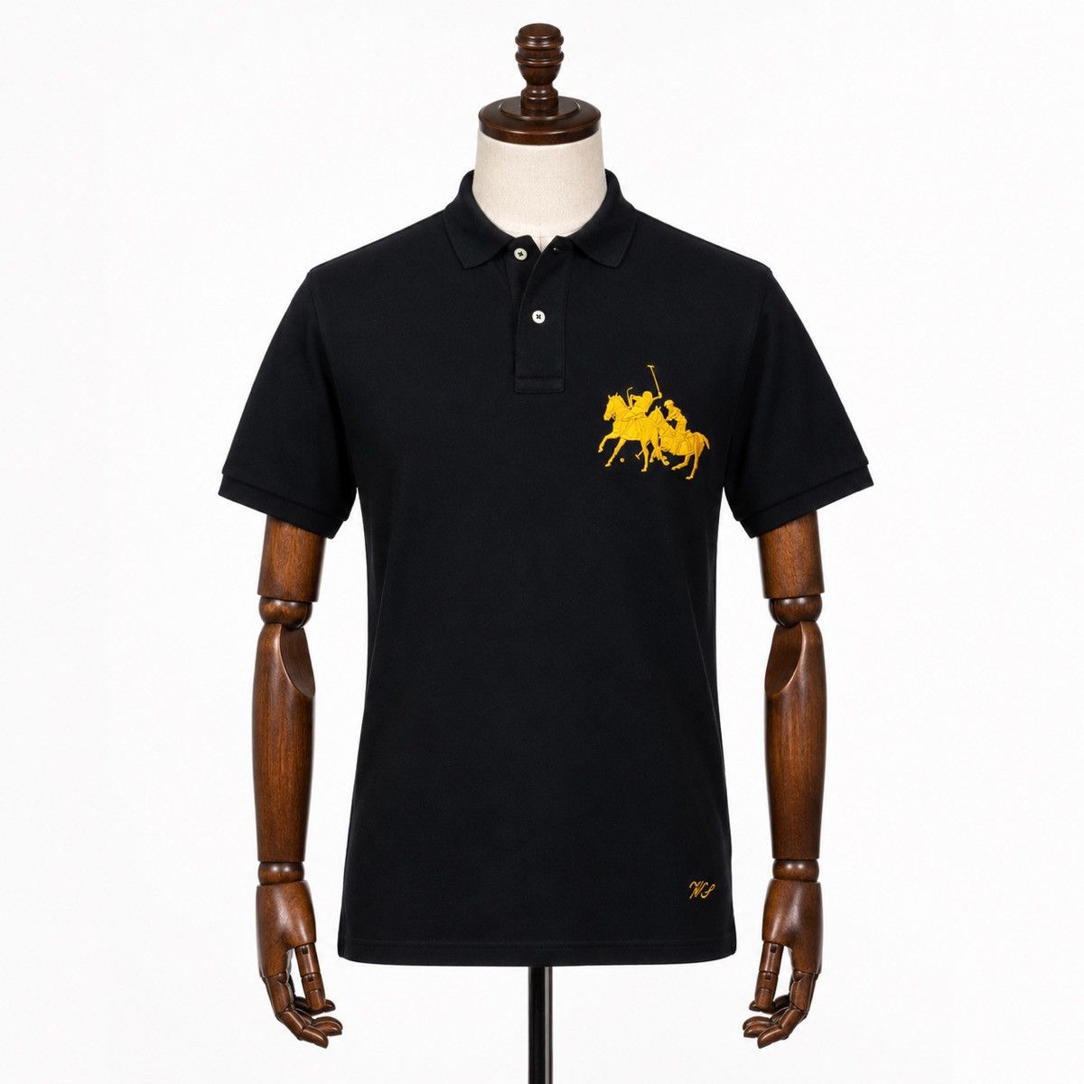 Polo Ralph Lauren Polo Ralph Lauren Black Cotton Custom Fit Polo Size S-M Size US S / EU 44-46 / 1 - 2 Thumbnail
