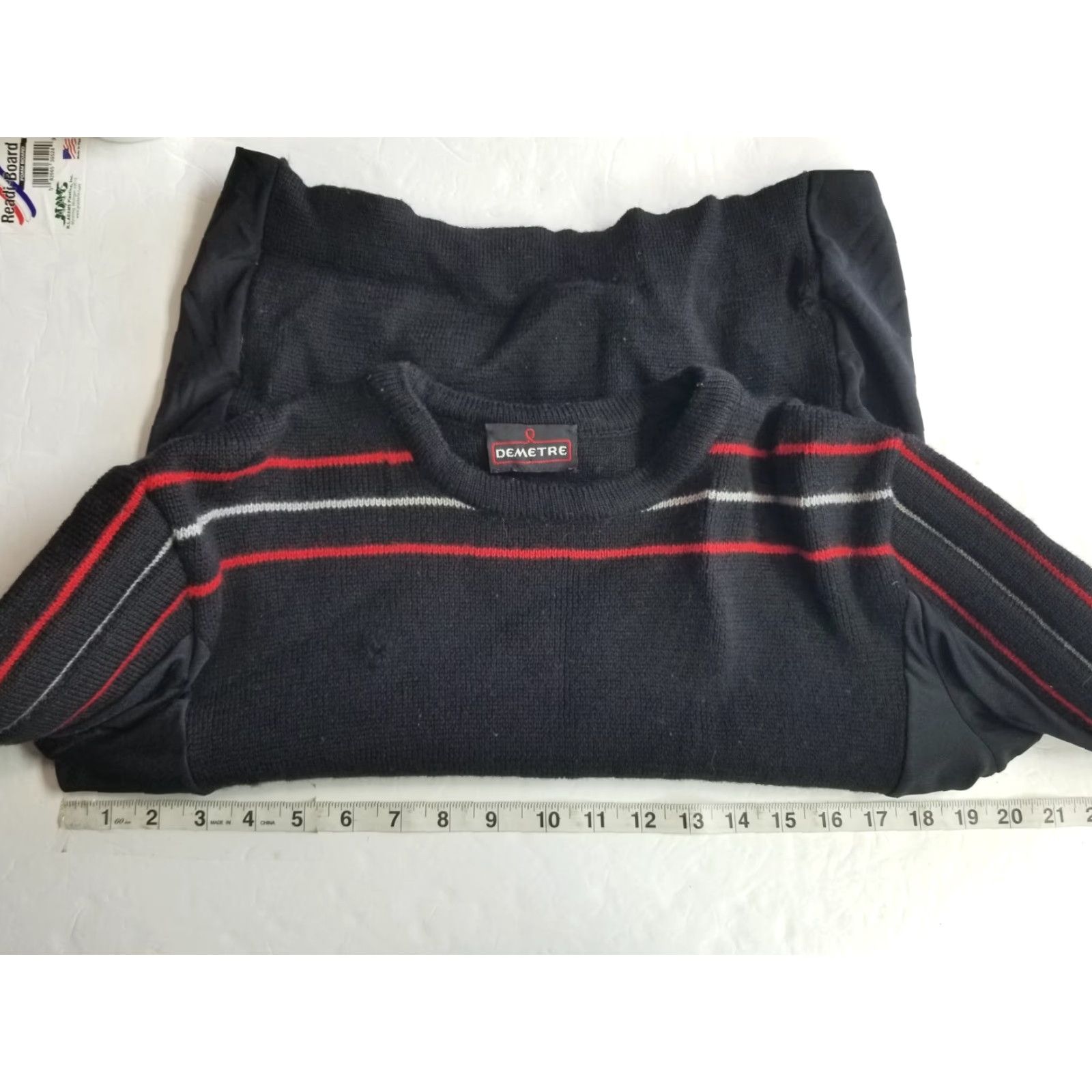 Vintage VINTAGE Demetre Wool Black Pullover Ski Sweater S Mens Distressed Skiing Measurements Small Size US S / EU 44-46 / 1 - 3 Thumbnail
