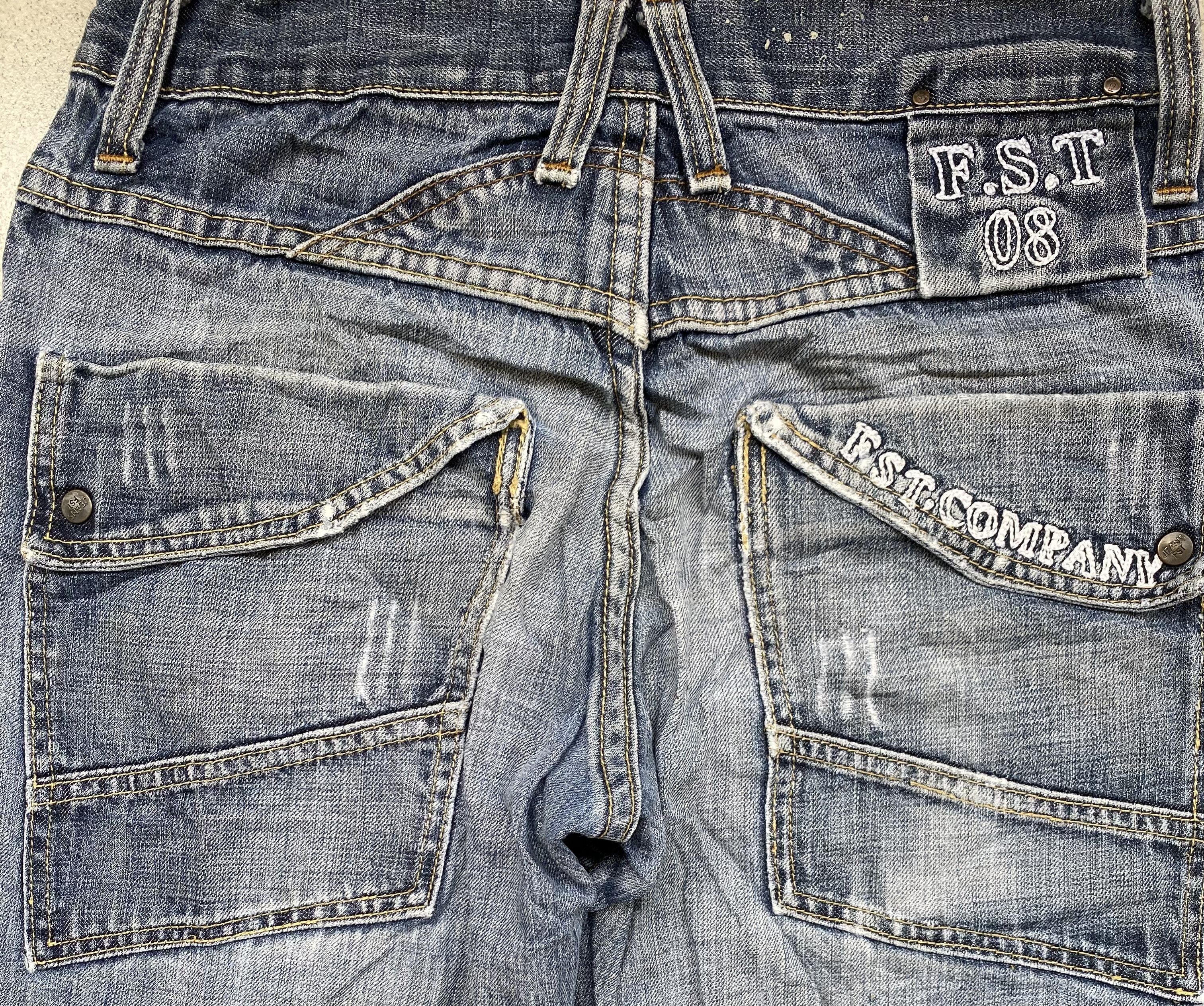 If Six Was Nine × Japanese Brand Distressed Full Denim Multipocket Bush Pants Cargo Jeans Size US 30 / EU 46 - 6 Thumbnail