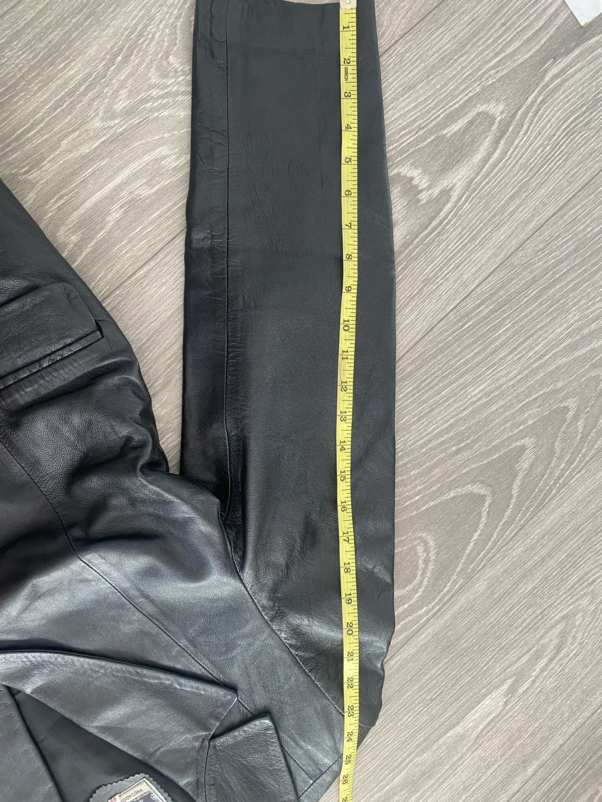 Genuine Leather × Vintage Vintage Leather Blazer Size L / US 10 / IT 46 - 7 Thumbnail