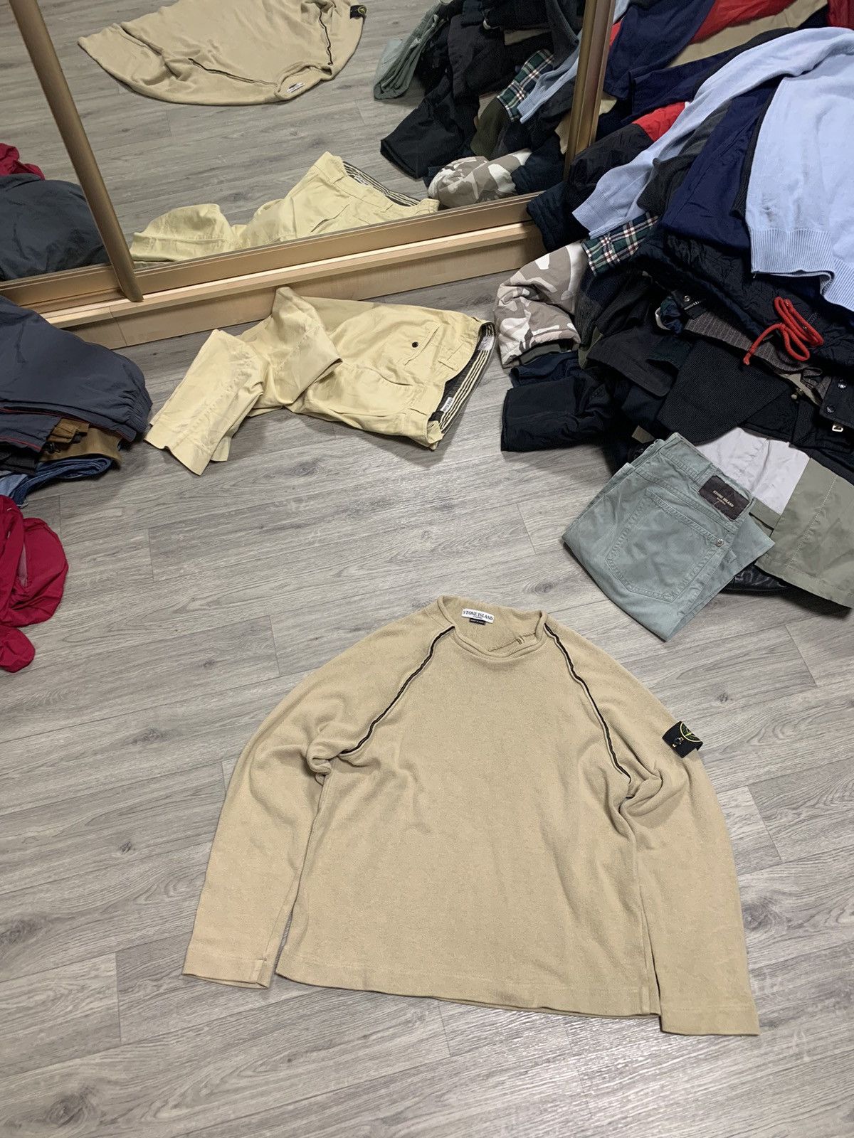 Stone Island × Vintage SS04 STONE ISLAND YELLOW CREWNECK SWEATSHIRT Size US M / EU 48-50 / 2 - 2 Thumbnail