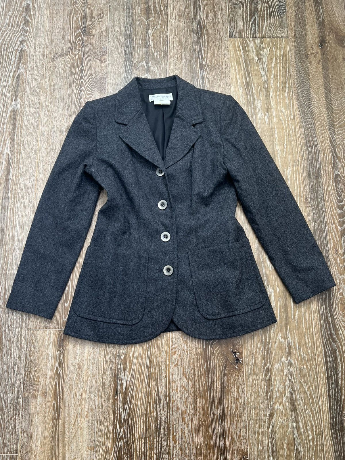 Vintage Yves saint laurent wool blazer jacket Size M / US 6-8 / IT 42-44 - 1 Thumbnail
