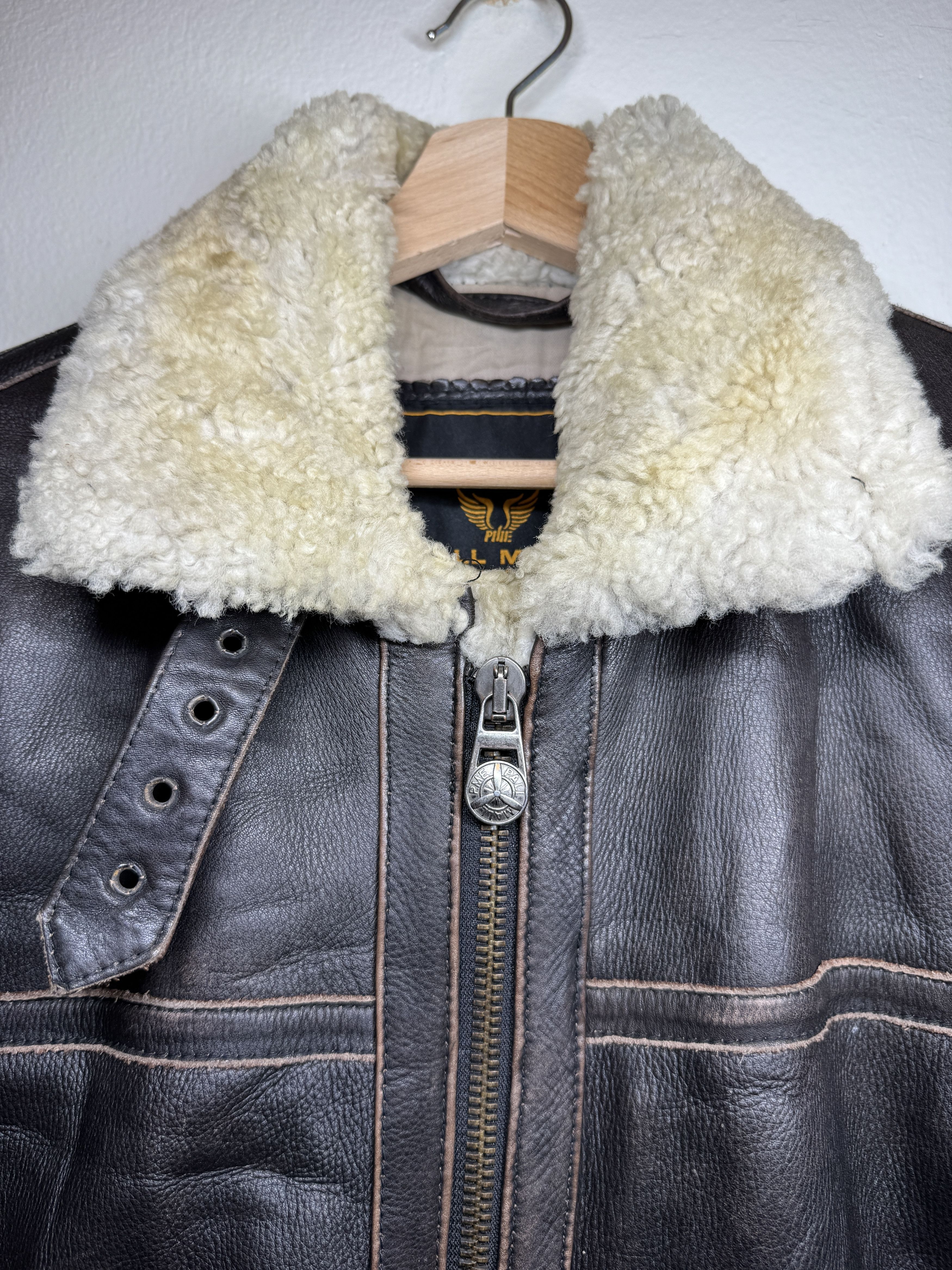 Other Pall Mall brown leather bomber flight shearling jacket S Size US S / EU 44-46 / 1 - 4 Thumbnail