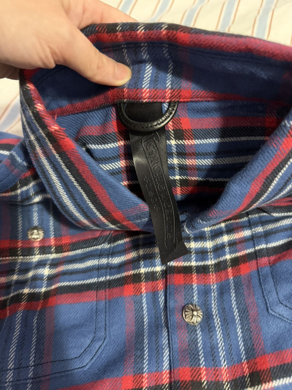 Chrome Hearts CH blue flannel - size Small - New Size US S / EU 44-46 / 1 - 7 Thumbnail
