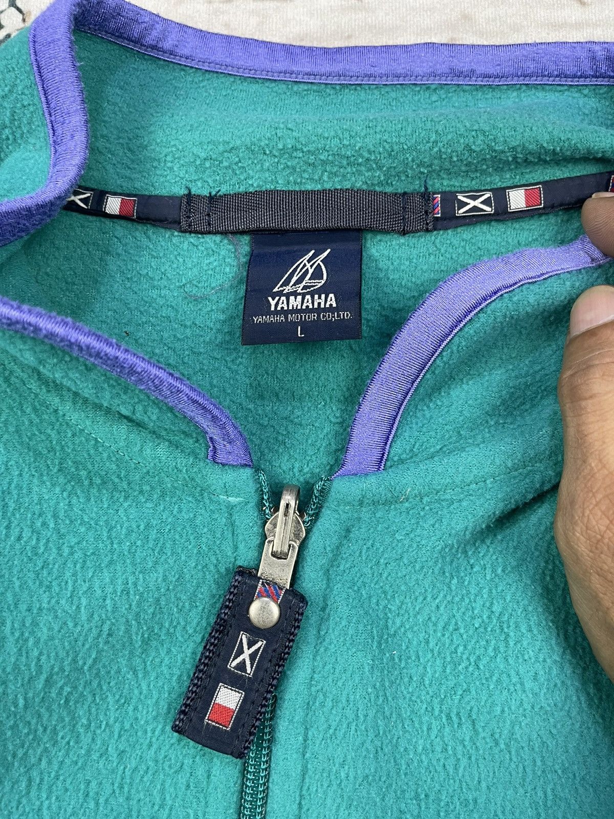 Yamaha Vintage YAMAHA Fleece Track Jackets Size US L / EU 52-54 / 3 - 9 Thumbnail