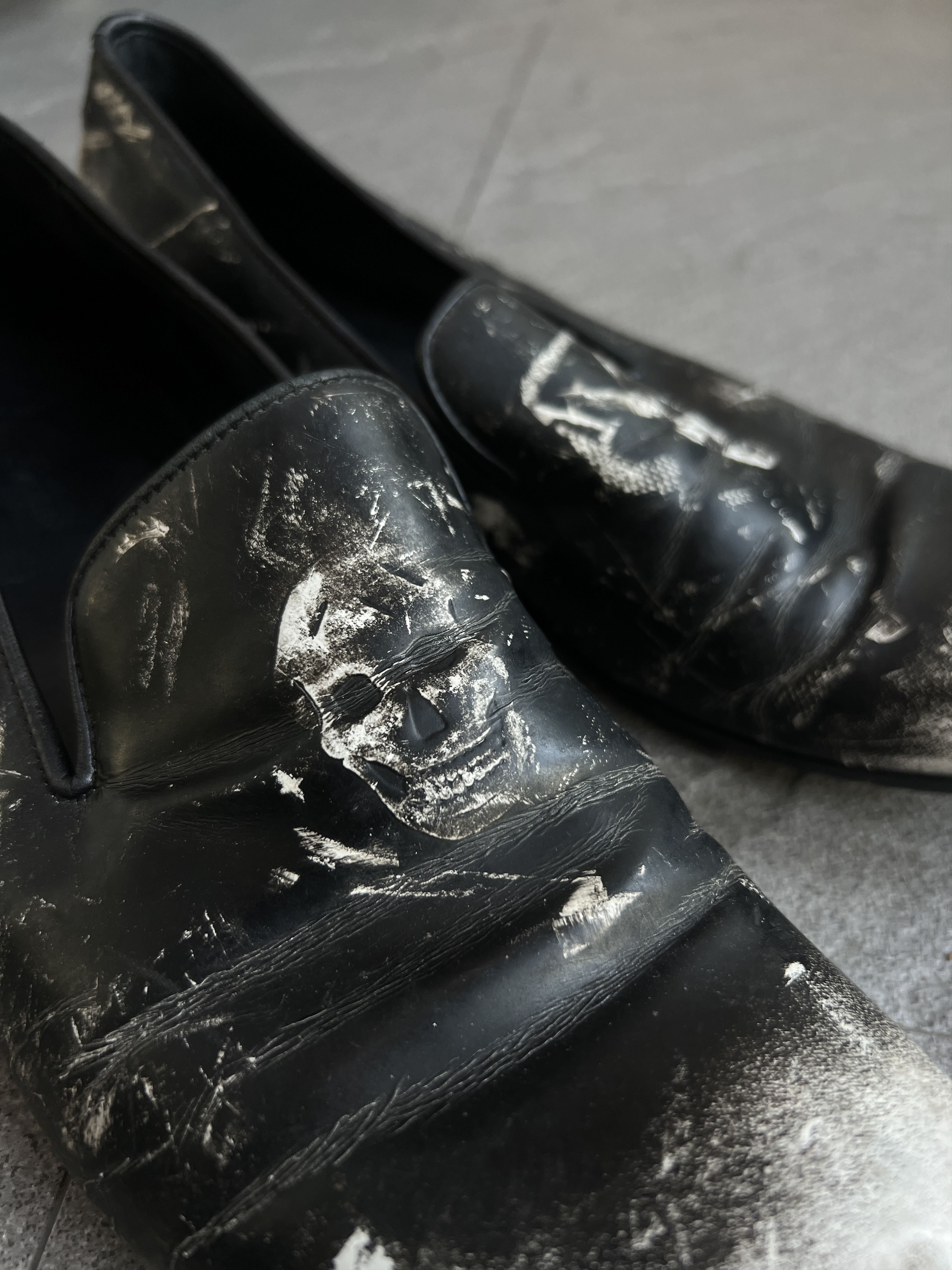 Alexander McQueen Alexander McQueen Skull Distressed Loafers EU42 Size US 9 / EU 42 - 5 Thumbnail