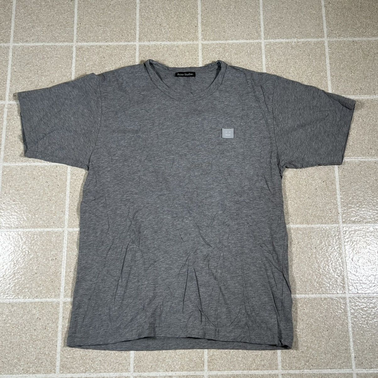 Acne Studios Acne Studios Shirt Med Nash Face Logo Patch Gray Tee Size US M / EU 48-50 / 2 - 1 Thumbnail