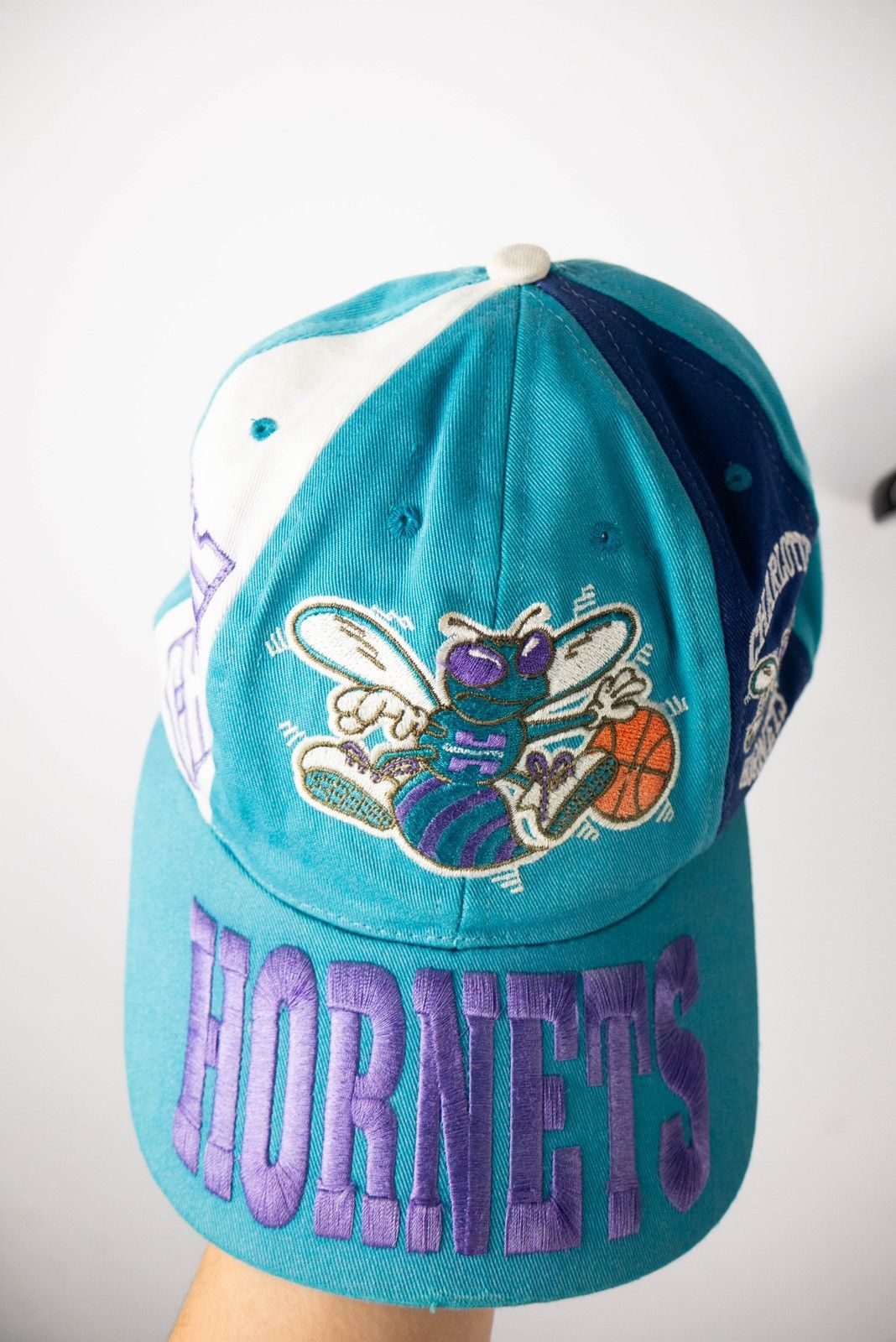 Designer × NBA NBA Vintage Hornets charlotte hat Size ONE SIZE - 3 Thumbnail