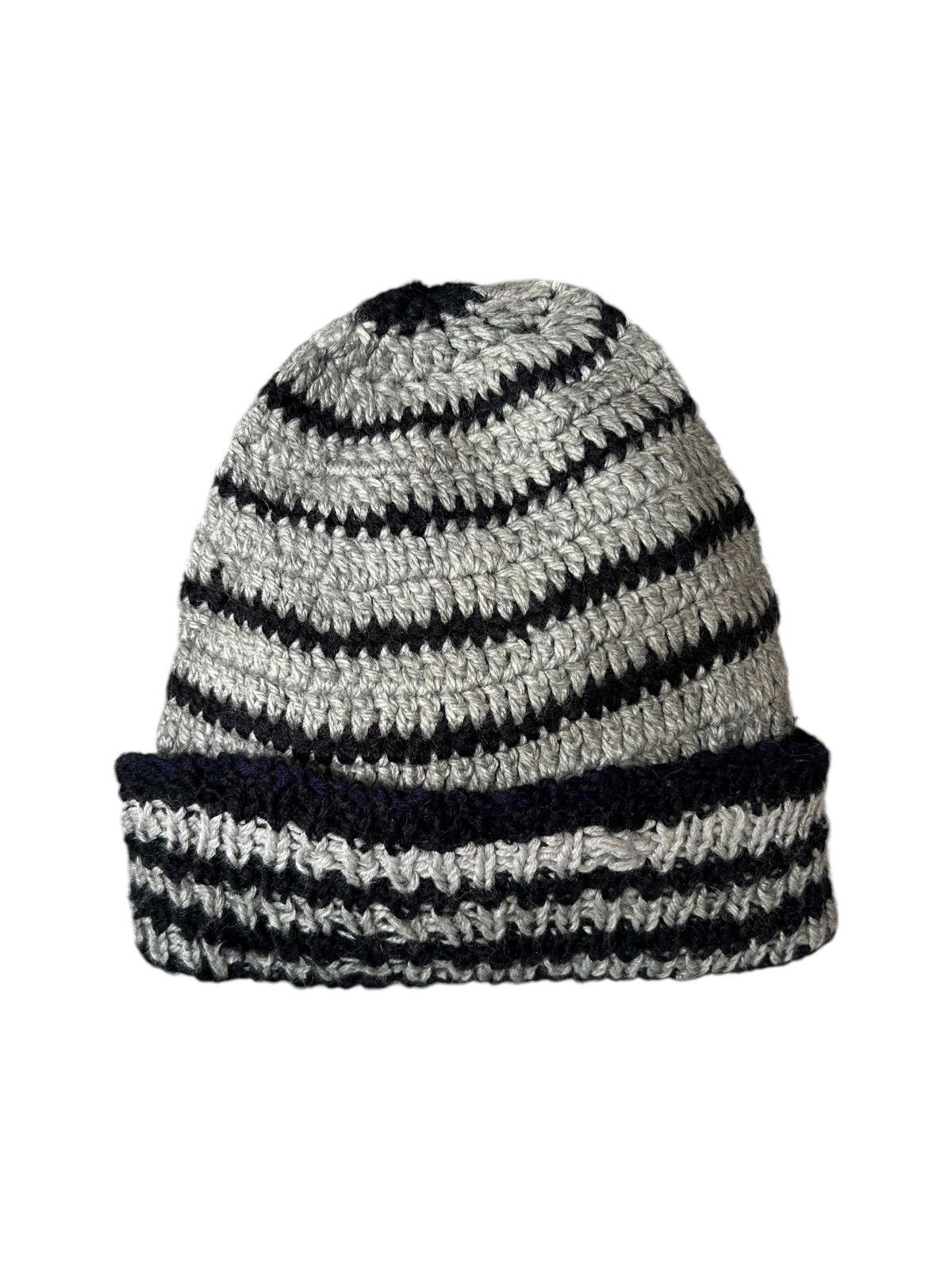 Japanese Brand × Kapital × Vintage Crochet Knitted handmade Beanie Hats Rare☠️☠️ Size ONE SIZE - 1 Thumbnail