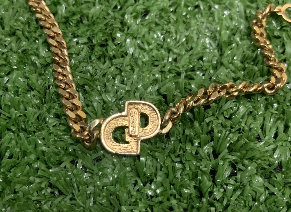Christian Dior Monsieur Vintage Christian Dior Bracelet Gold Colour Logo Chain 1990s Size ONE SIZE - 4 Thumbnail