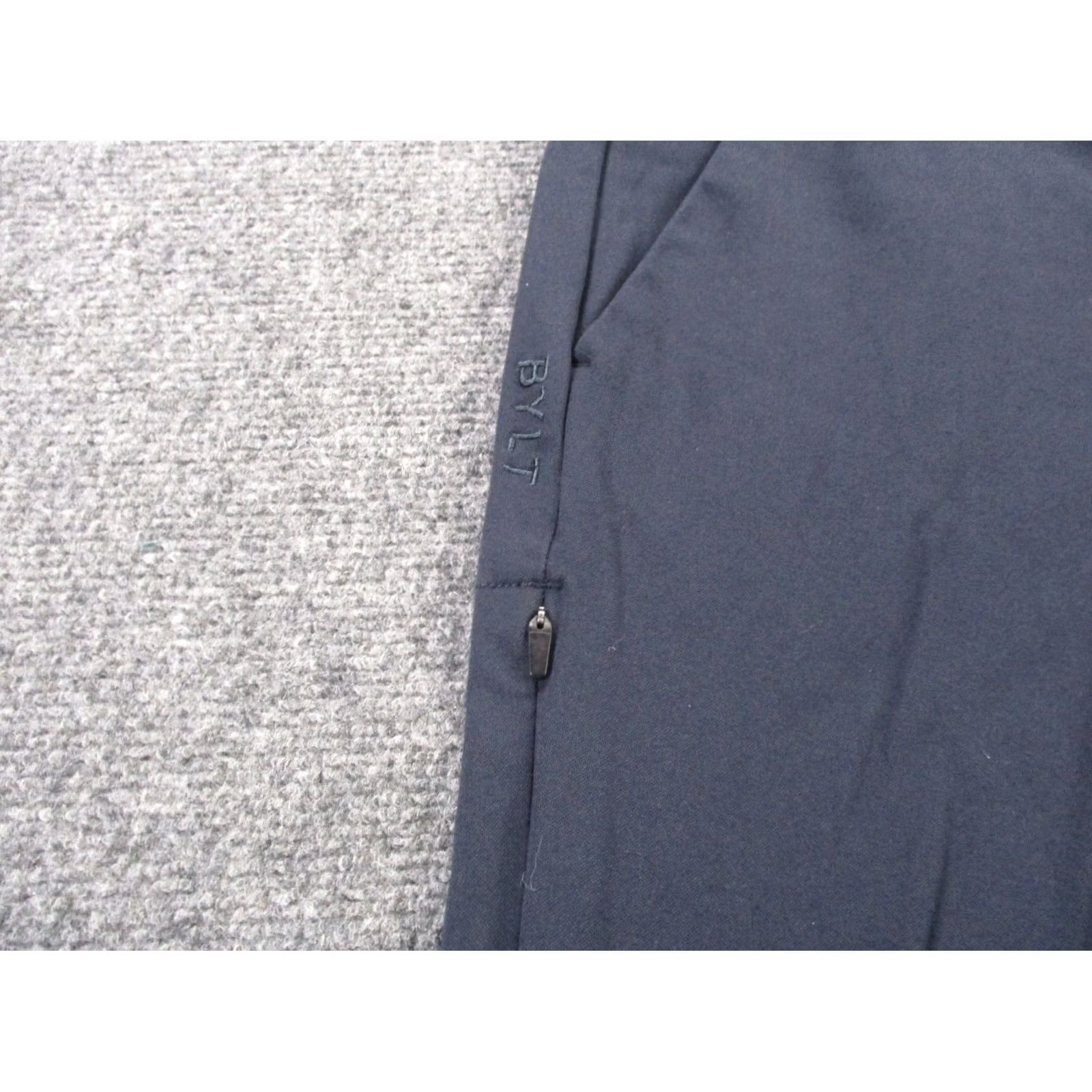 Vintage BYLT Pants Mens Size 31 Blue Navy Chino Slim Straight Stretch Premium Basics Business Size US 28 / EU 44 - 7 Thumbnail