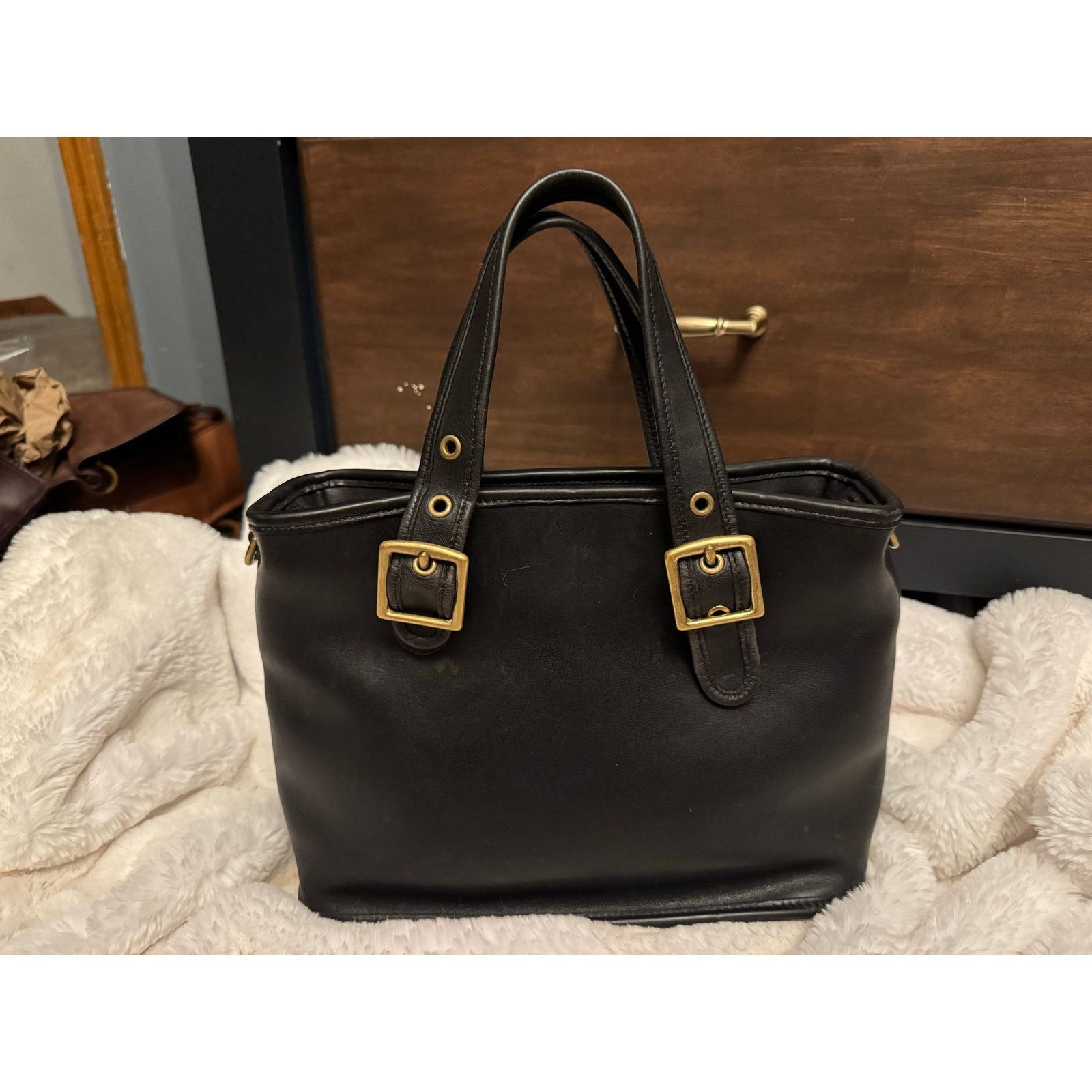 Coach Vintage Coach Legacy Satchel Black Leather Bag Size ONE SIZE - 4 Thumbnail