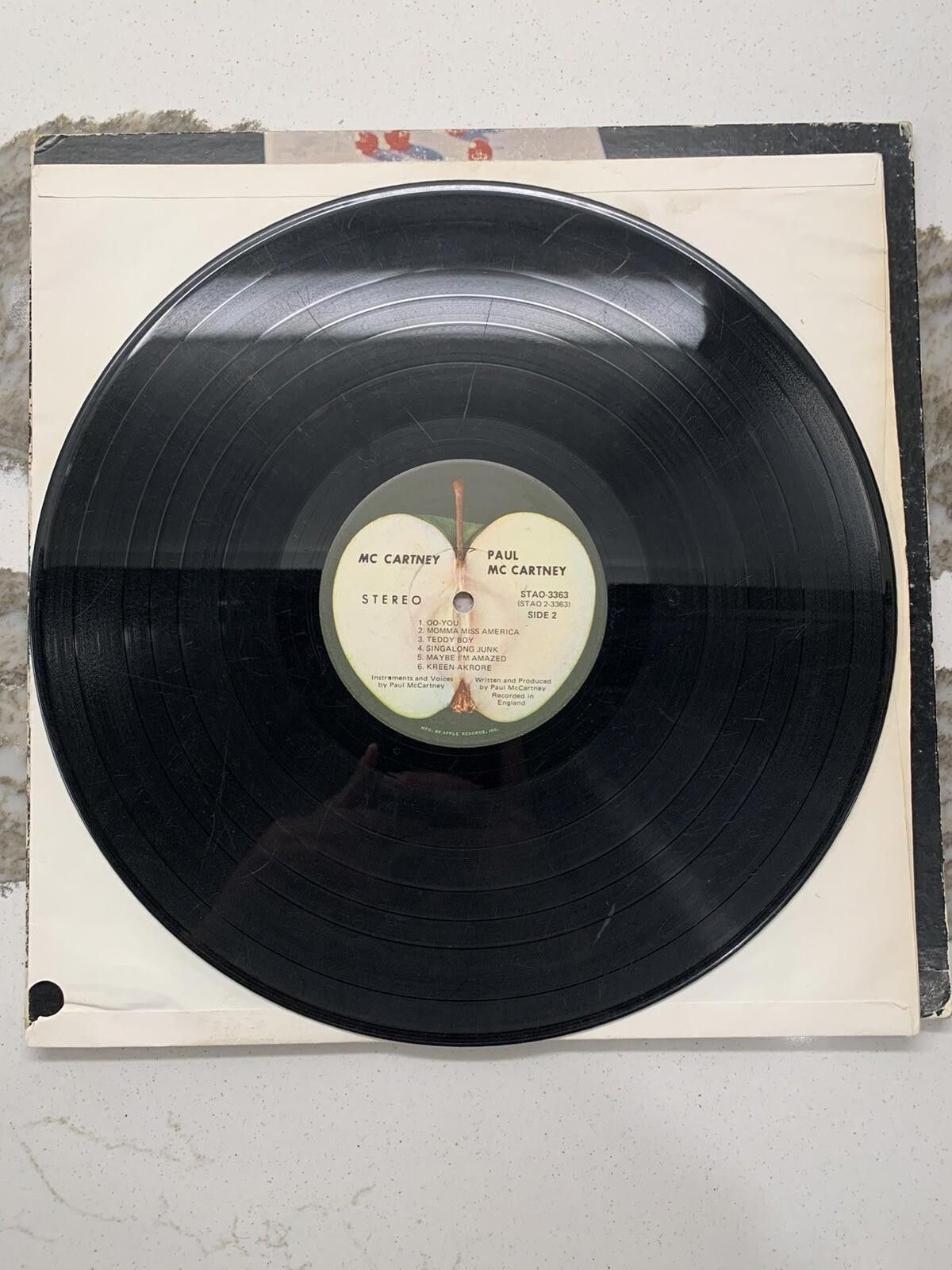 Designer PAUL MCCARTNEY (BEATLES) SELF S/T 1ST LP BOB LUDWIG/LEE HULK Size ONE SIZE - 4 Thumbnail
