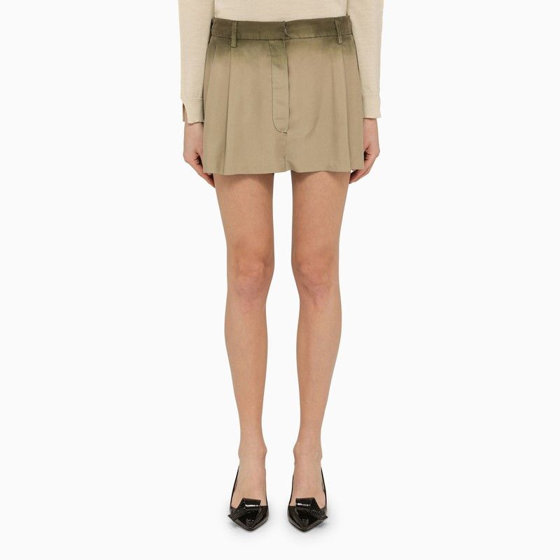 Prada Prada Rope-Coloured Silk Shorts With Logo | Grailed
