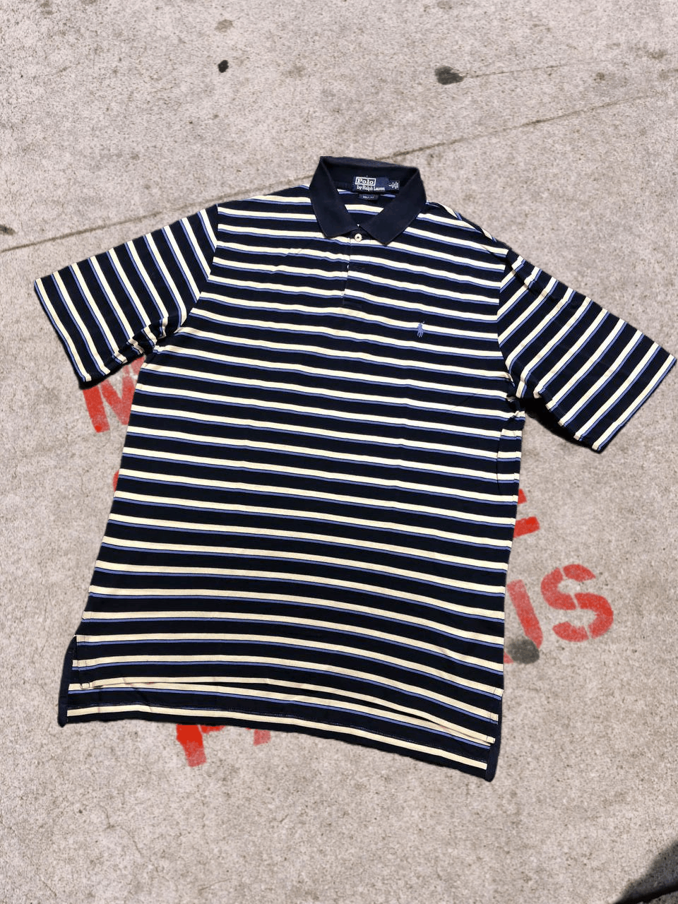Polo Ralph Lauren Vintage 90S Polo Ralph Lauren PRL Striped Cotton Large Size US L / EU 52-54 / 3 - 1 Thumbnail
