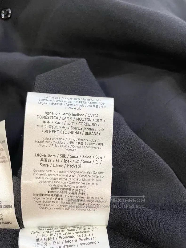 Fendi Fendi Black and white color block blazer jacket, leather a Size XS / US 0-2 / IT 36-38 - 7 Thumbnail