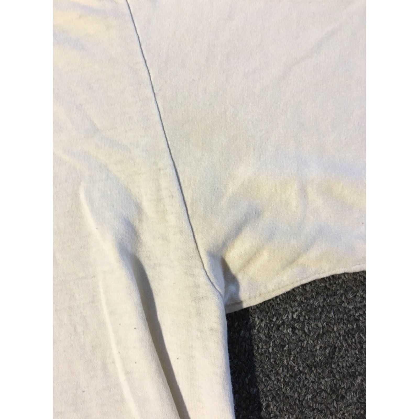 Jerzees VINTAGE 90s Volleyball Shirt XL JERZEES White USA Single Stitch Distressed Grunge Sports 80s 90s College High School Athletic Pe Track & Field Mens Size US XL / EU 56 / 4 - 5 Thumbnail