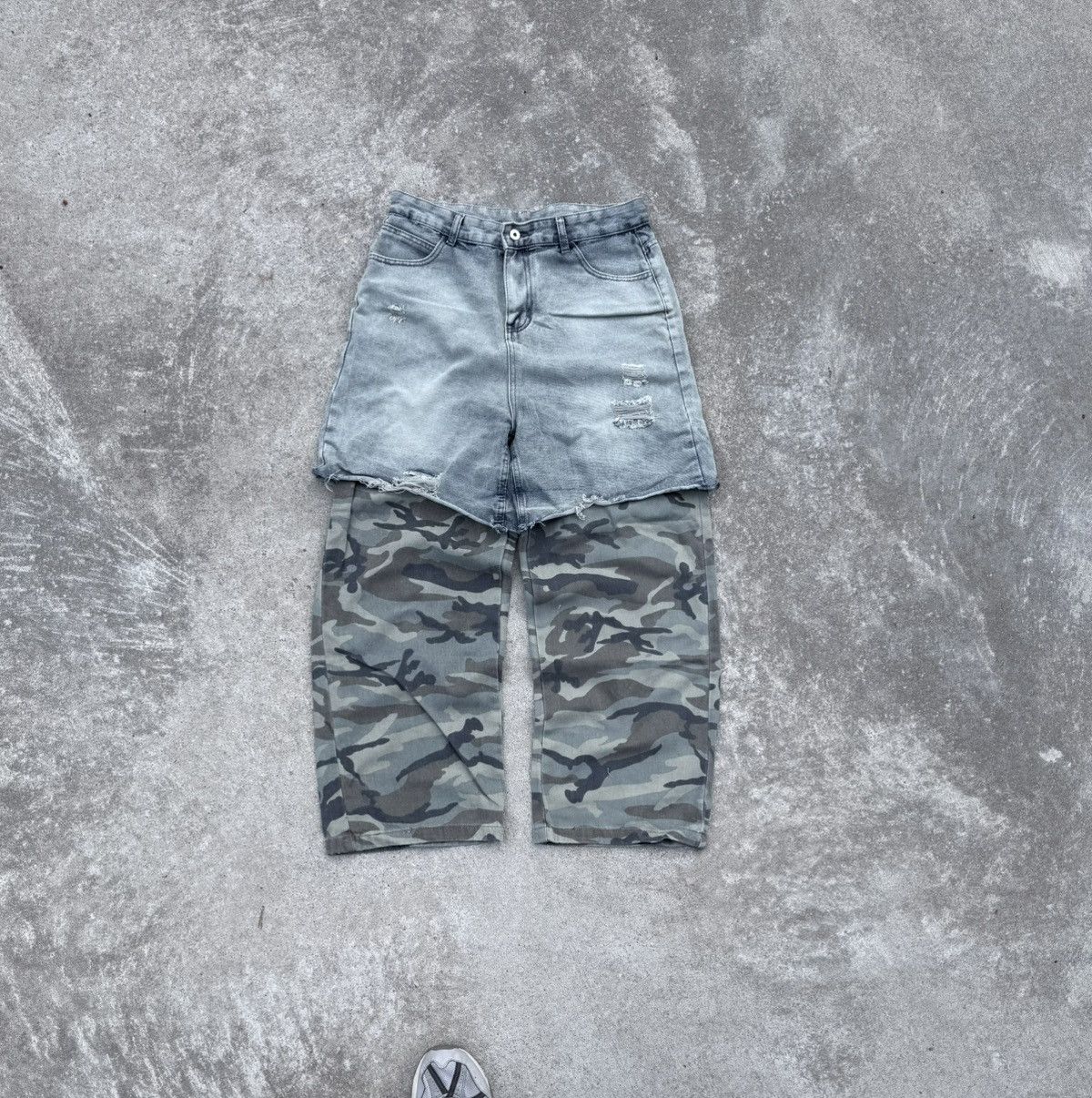 Other Vintage Y2K avantgarde streetwear oversized wide track jeans Size US 32 / EU 48 - 4 Thumbnail