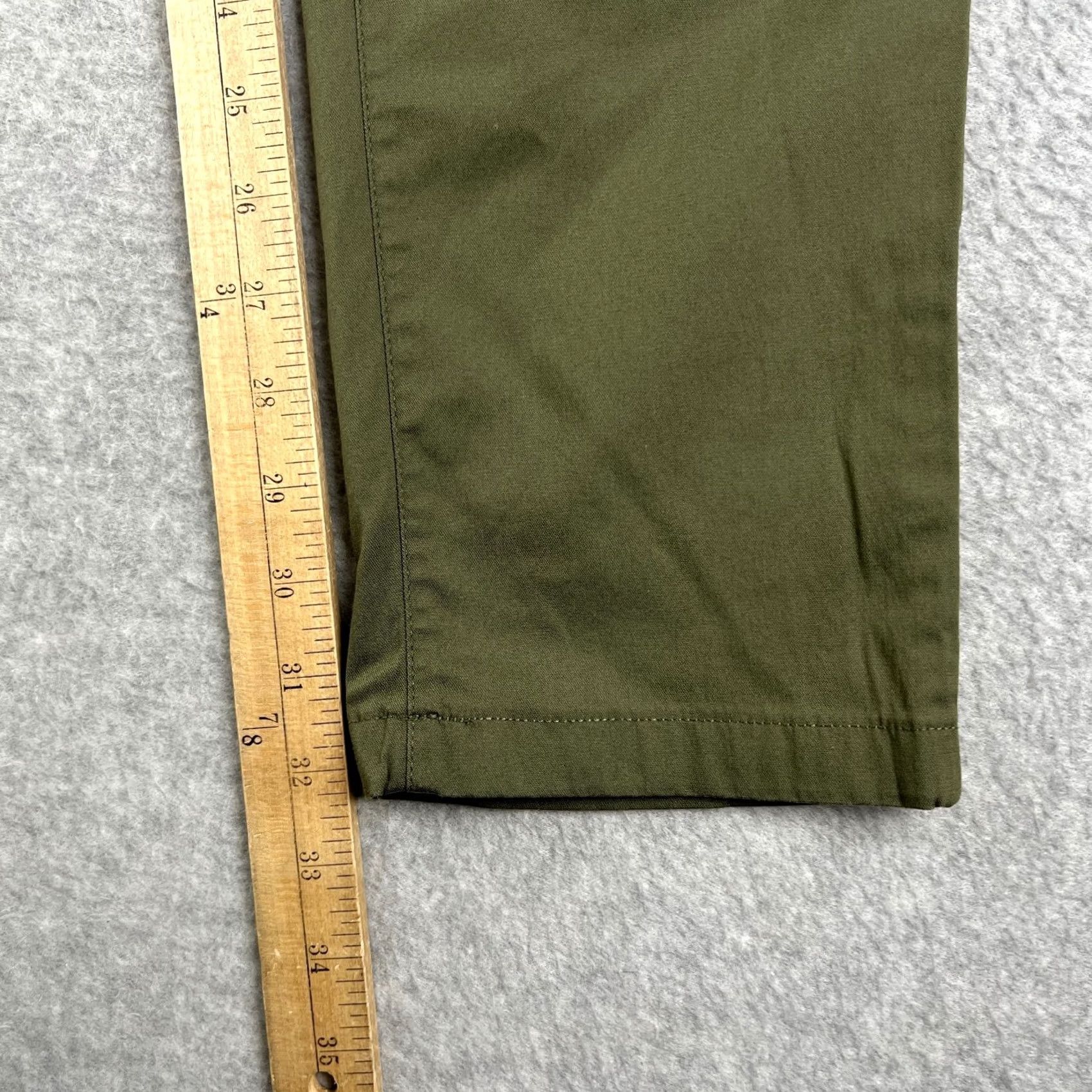 Vintage Birddogs Pants Mens Green Slim Fit Stretch Performance Lined Chino 32x34 Size US 32 / EU 48 - 7 Thumbnail