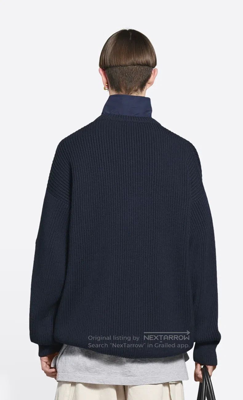 Balenciaga Balenciaga Logo Half-Zip Knit Sweater Size US XS / EU 42 / 0 - 9 Thumbnail
