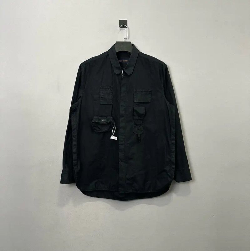 Louis Vuitton Louis Vuitton Black Nylon Oversized Shirt 0089 Size US XL / EU 56 / 4 - 1 Thumbnail