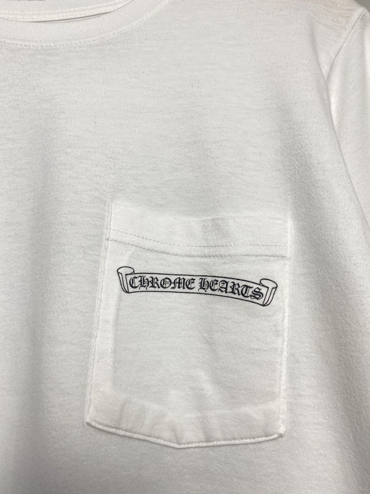 Chrome Hearts Chrome Hearts Big Cross Scroll Logo Pocket Tee Size US M / EU 48-50 / 2 - 4 Thumbnail
