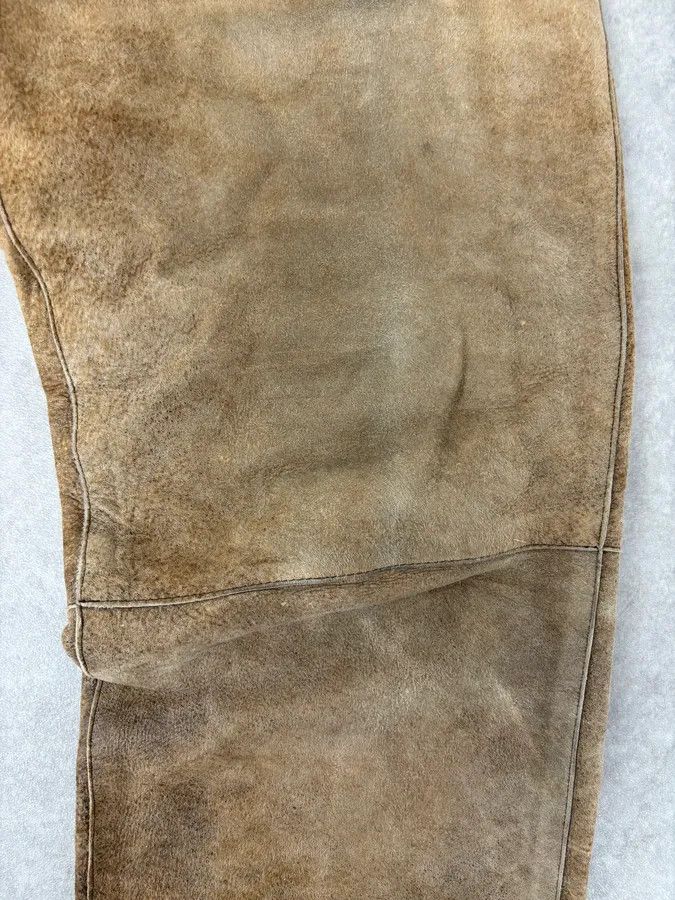 Jil Sander Jil Sander Brown Leather Classy Pants Size US 32 / EU 48 - 10 Thumbnail