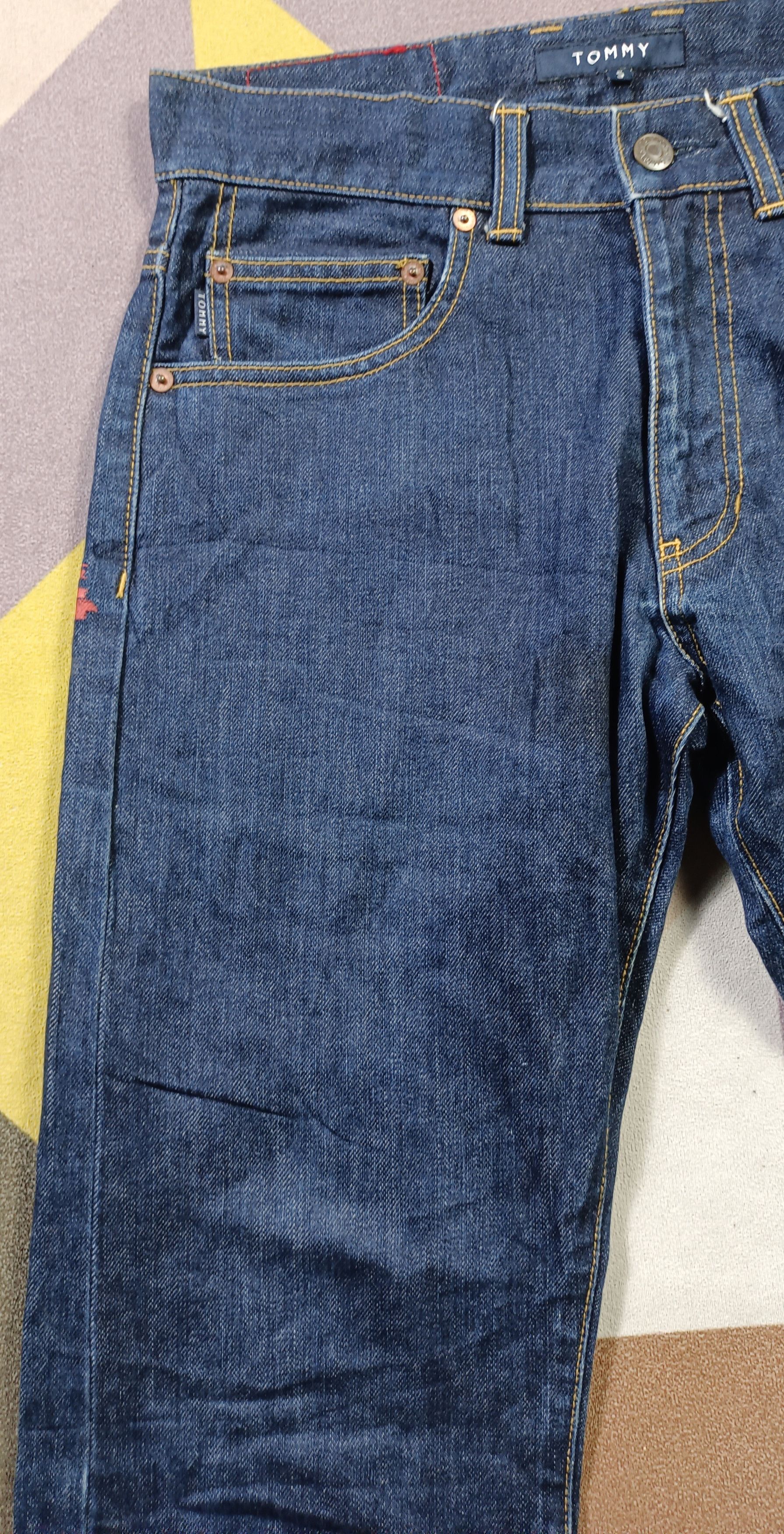 If Six Was Nine × Tommy Hilfiger × Tommy Jeans Vintage💥 Tommy Hilfiger Big Flag Straight Cut Jeans Size US 30 / EU 46 - 10 Thumbnail